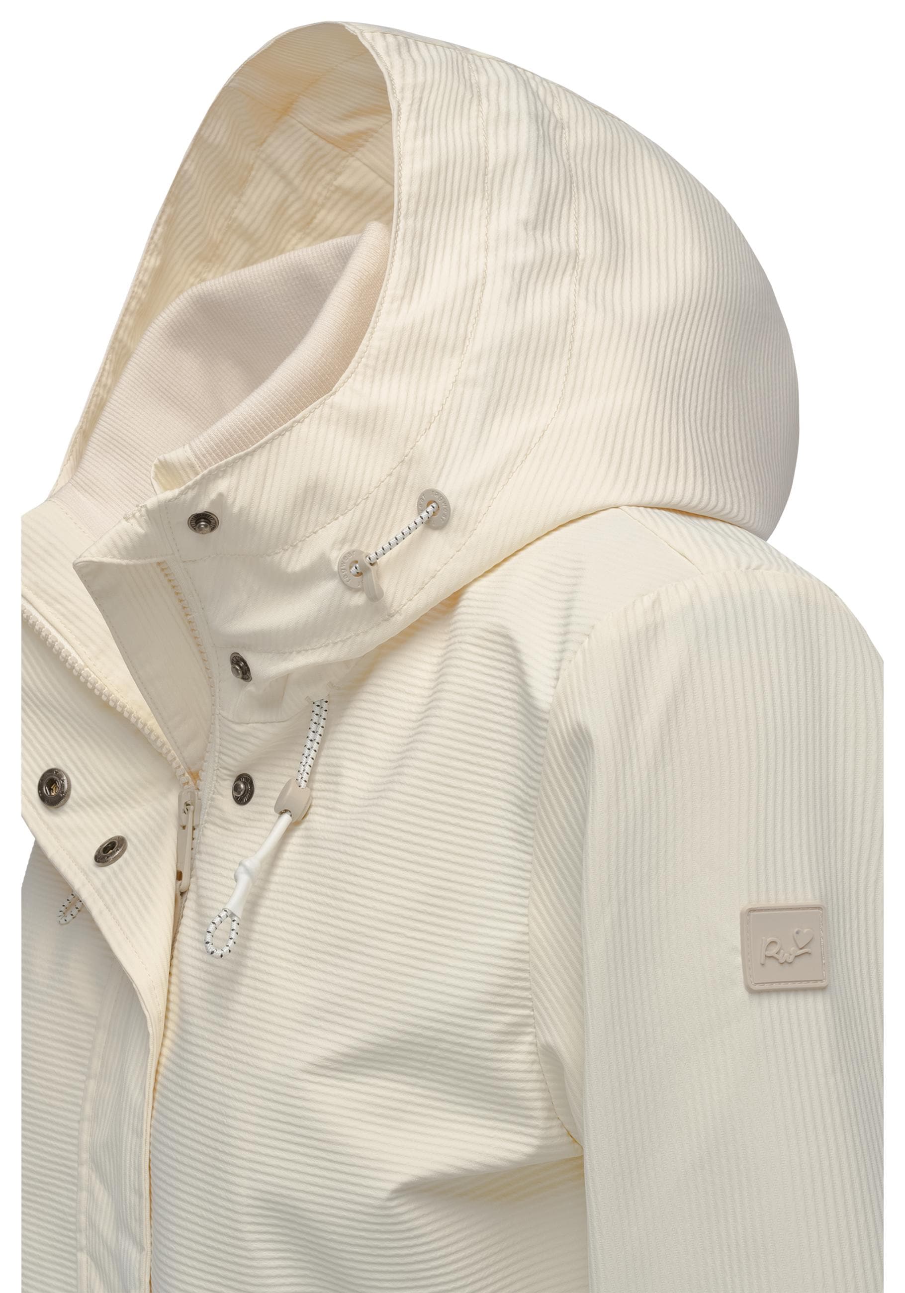 Ragwear Outdoorjacke »Sunniva B«, mit Kapuze, Übergangsjacke wasserdicht mit feiner Rillenstruktur
