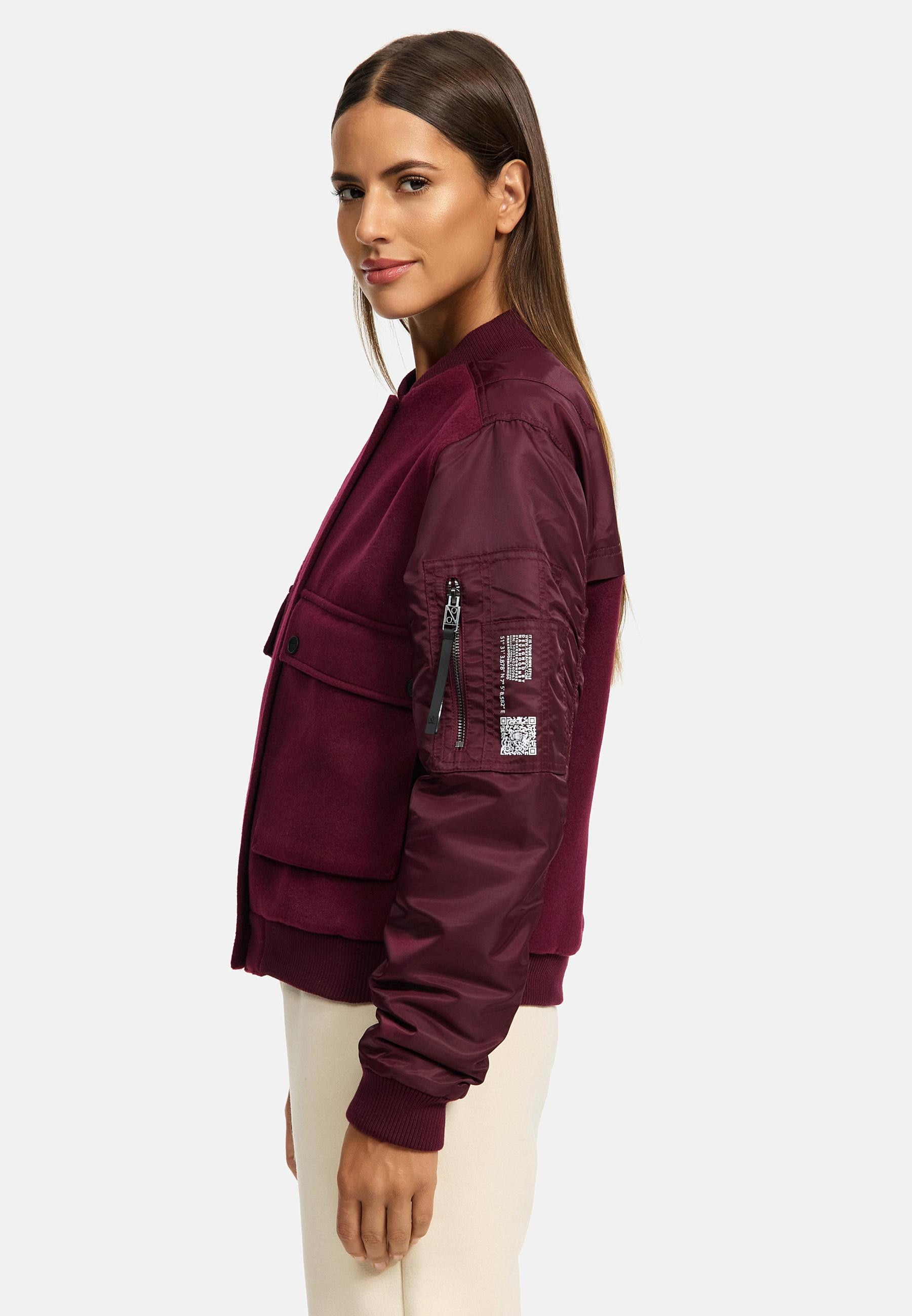 Navahoo Bomberjacke »Willstehaben 14«, ohne Kapuze, angesagte Collegejacke mit Ärmeltasche