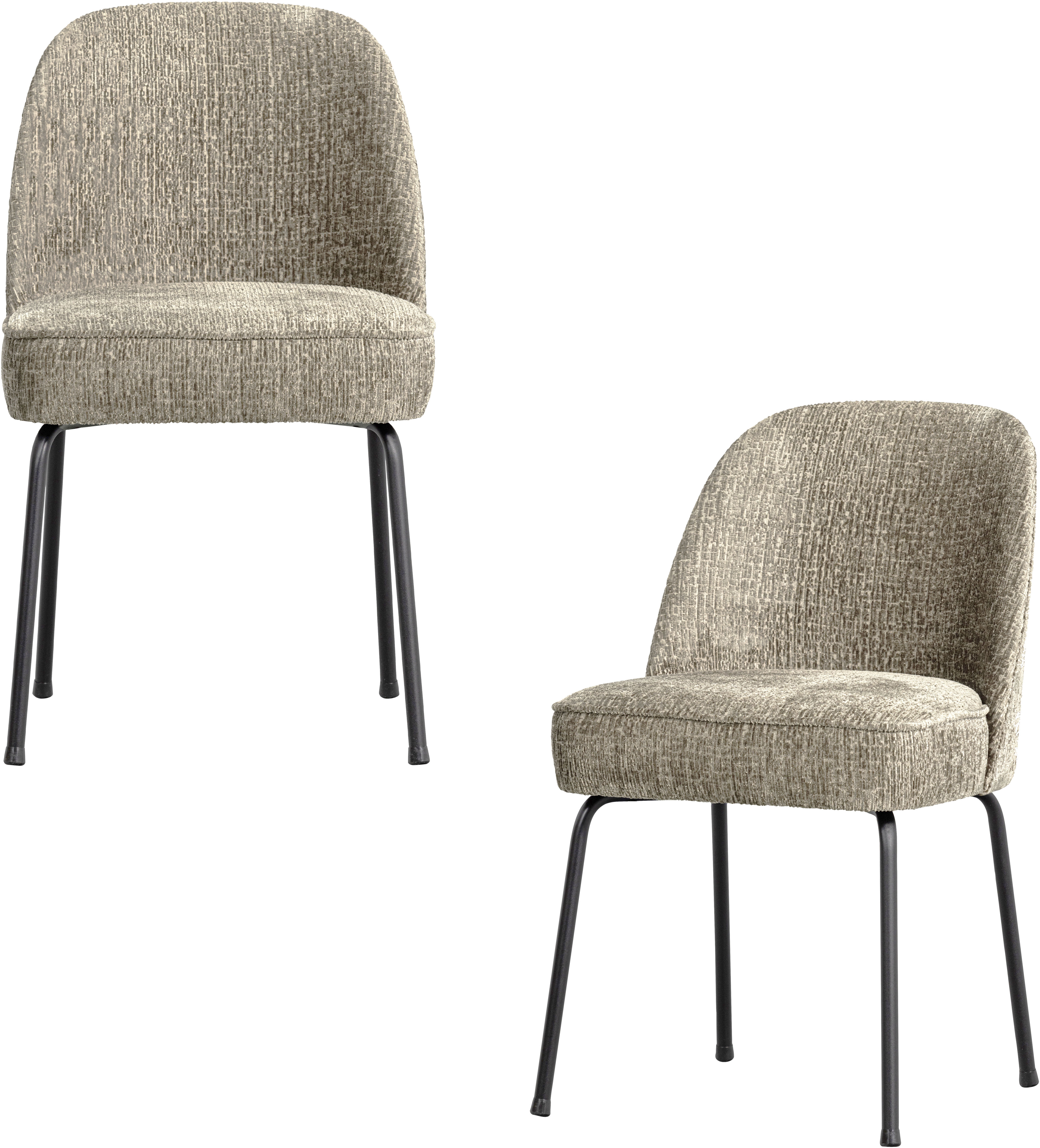 WOOOD Esszimmerstuhl "Vogue mit bezug und 3D-Muster, B 50 x T 57 x H 83 cm (2er-Set)" (Set) 2 Stk.Jacquard-Velvet Polsterung von Ausgezeichnete Verschleißfestigkeit