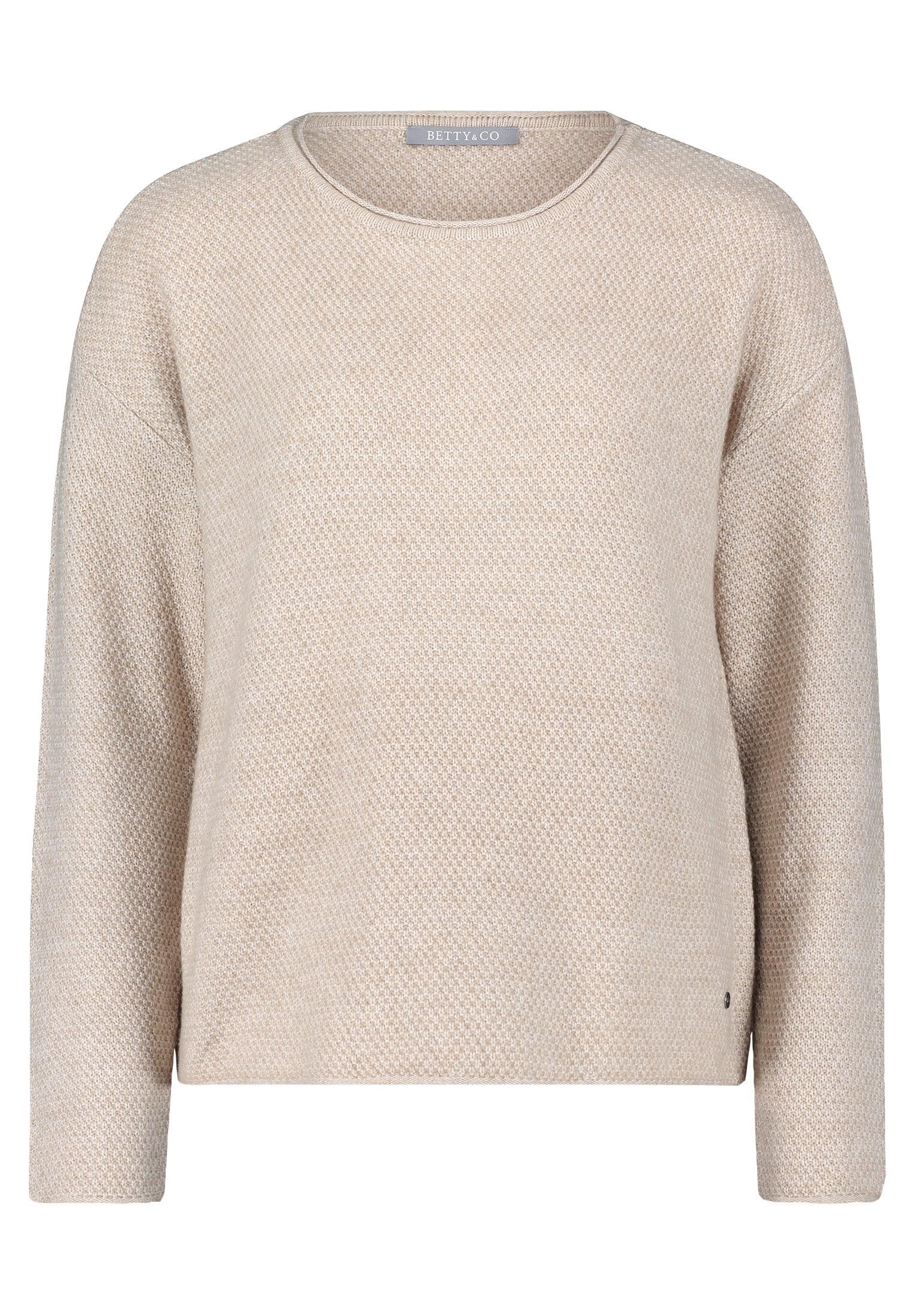 Betty&Co Strickpullover »Betty & Co Damen Strickpullover mit Rundhalsausschnitt«, (1 tlg.), Struktur