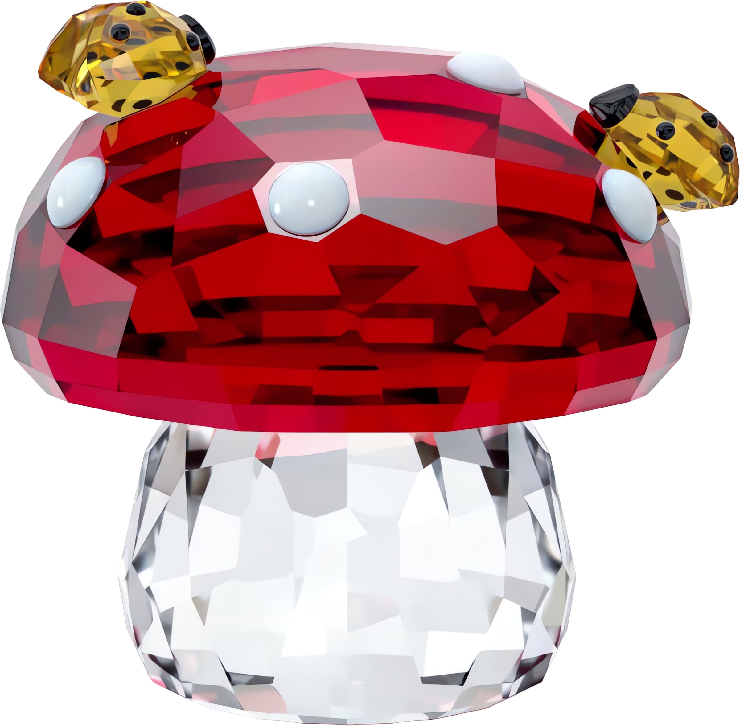 Swarovski Dekofigur »Kristallfigur Sammelfigur Idyllia Pilz und Marienkäfer, 5683436«, Swarovski® Kristall