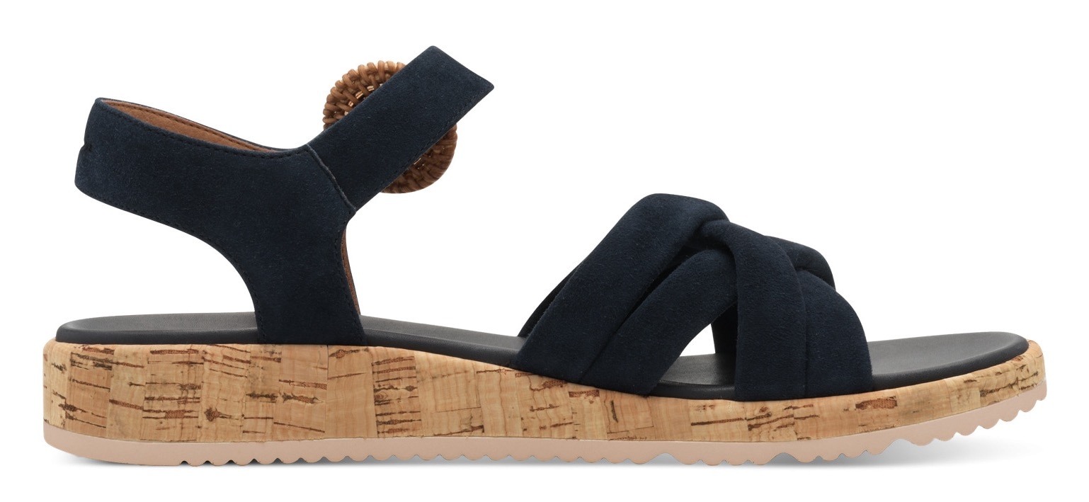 Tamaris Sandalette, Plateau, Sommerschuh, Riemchensandale mit hübscher Zierschnalle