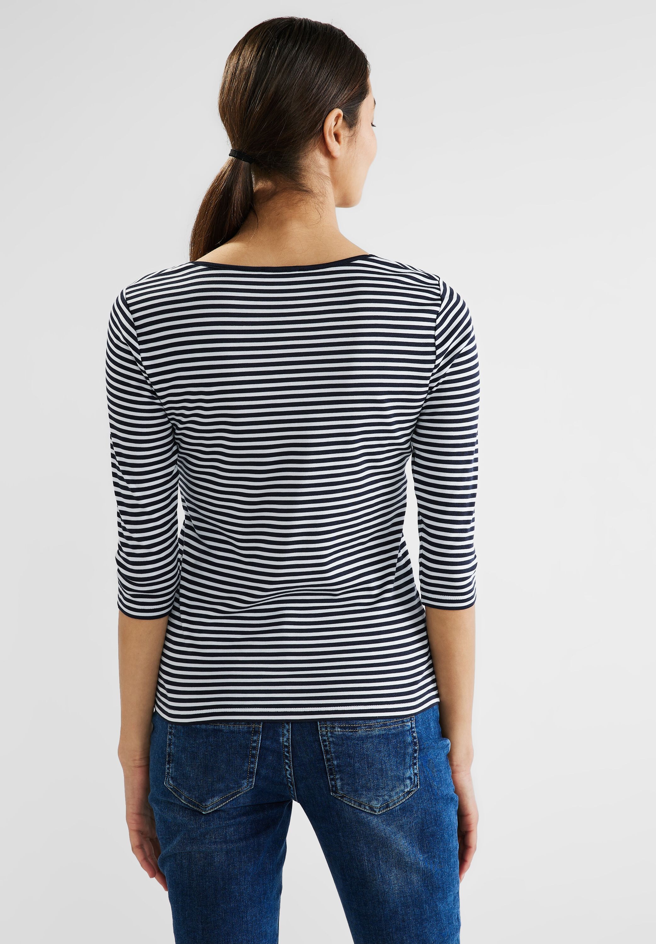 STREET ONE 3/4-Arm-Shirt mit Rundhalsausschnitt GU7590
