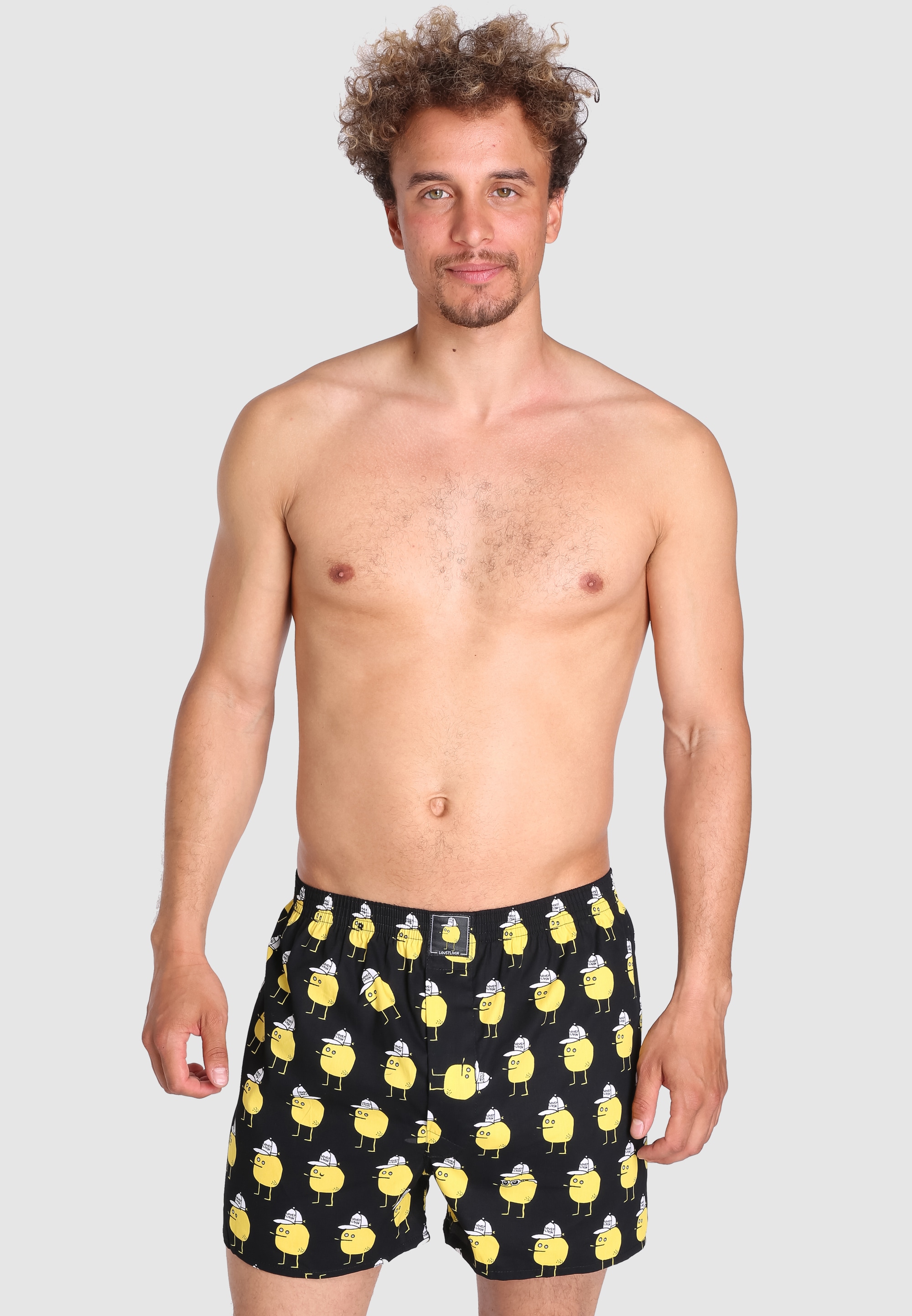 Lousy Livin Boxershorts "Toast Zitrone", mit coolen Comic-Motiven