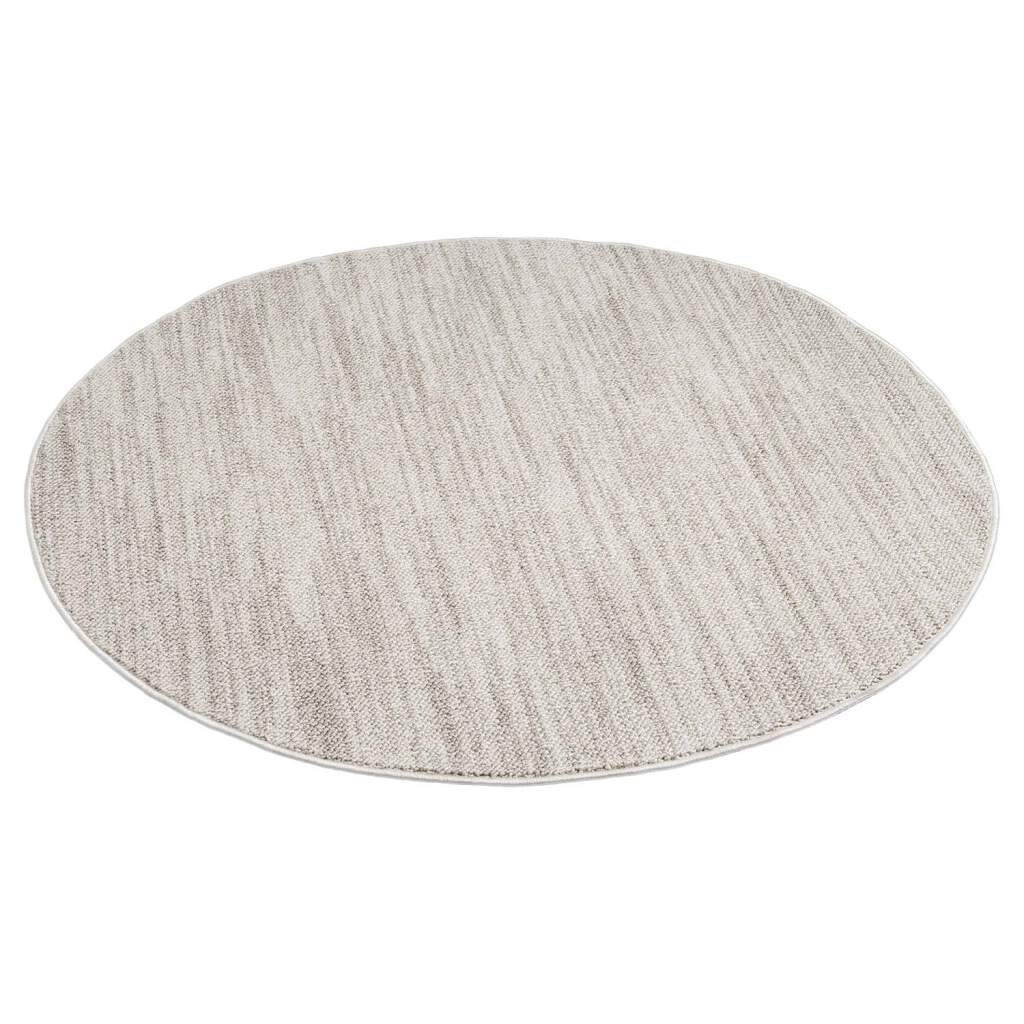 Thumbnail - Carpet City Teppich "CLASICO 0052" rund 11 mm Höhe Kurzflor, Hochtief-Muster, Boho, Wohnzimmer