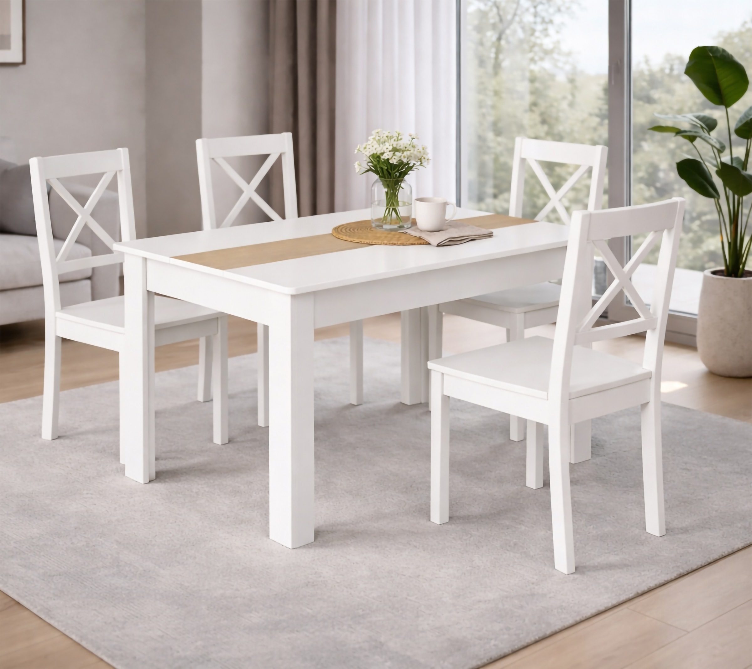 VCM Esstisch »Esstisch Küchentisch B. 115 x T. 80 cm Disalo« 1 Stk. tlg.