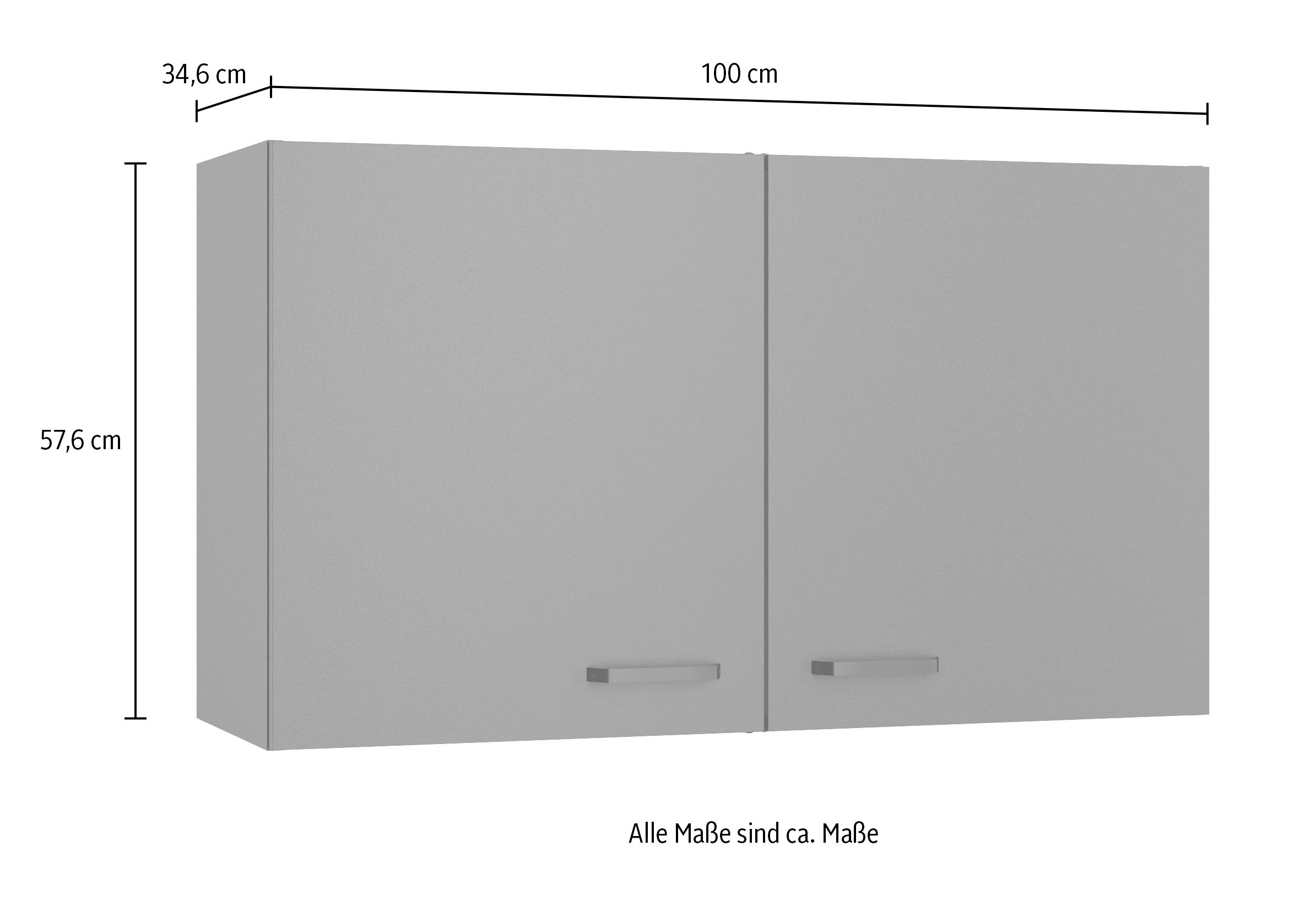 OPTIFIT Hängeschrank »OPTImulti« Breite 100 cm, mit 2 Türen, 1 Einlegeboden