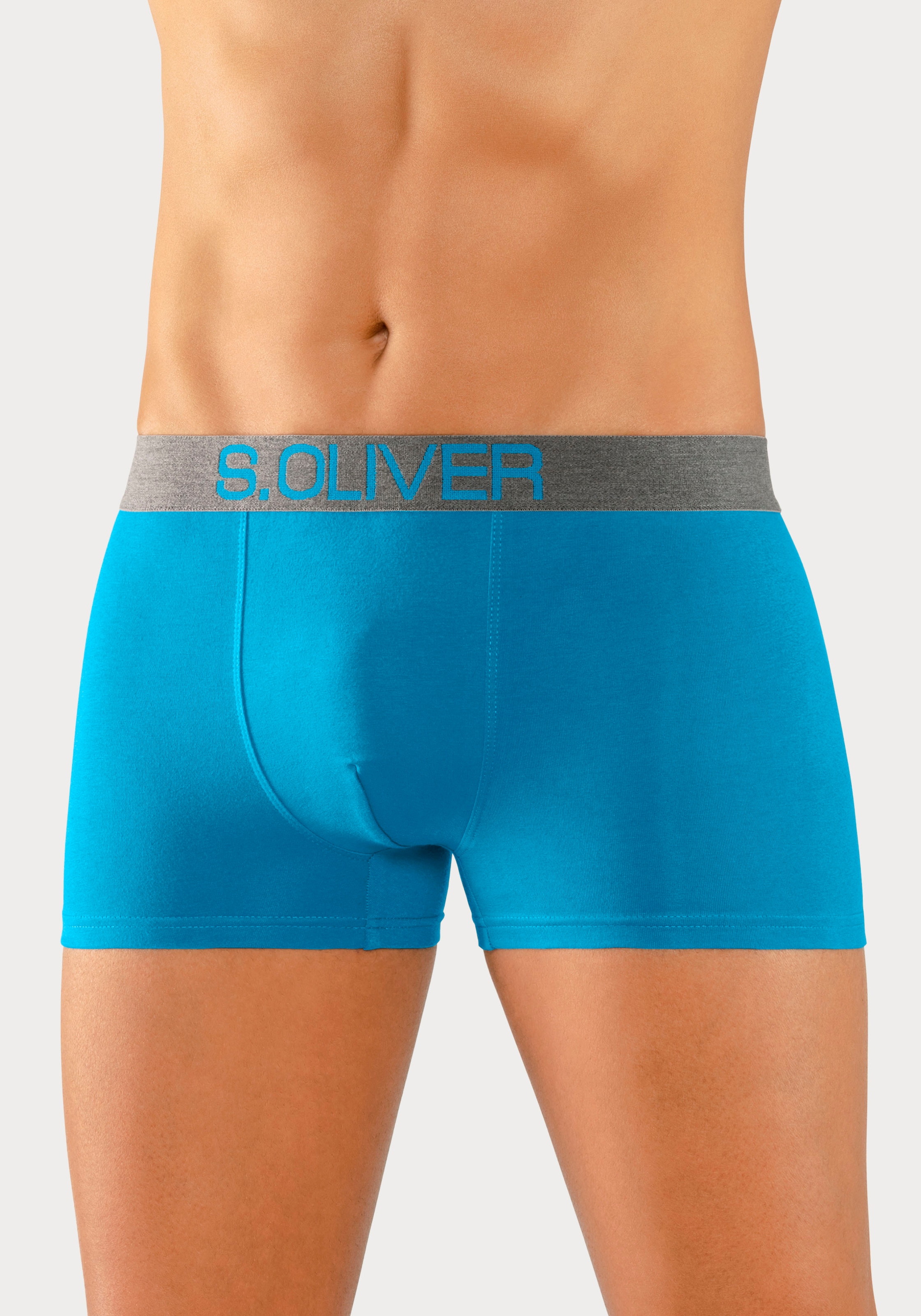 s.Oliver Boxer "Boxershorts für Herren", (Packung, 4 St.), mit kontrastfarb günstig online kaufen