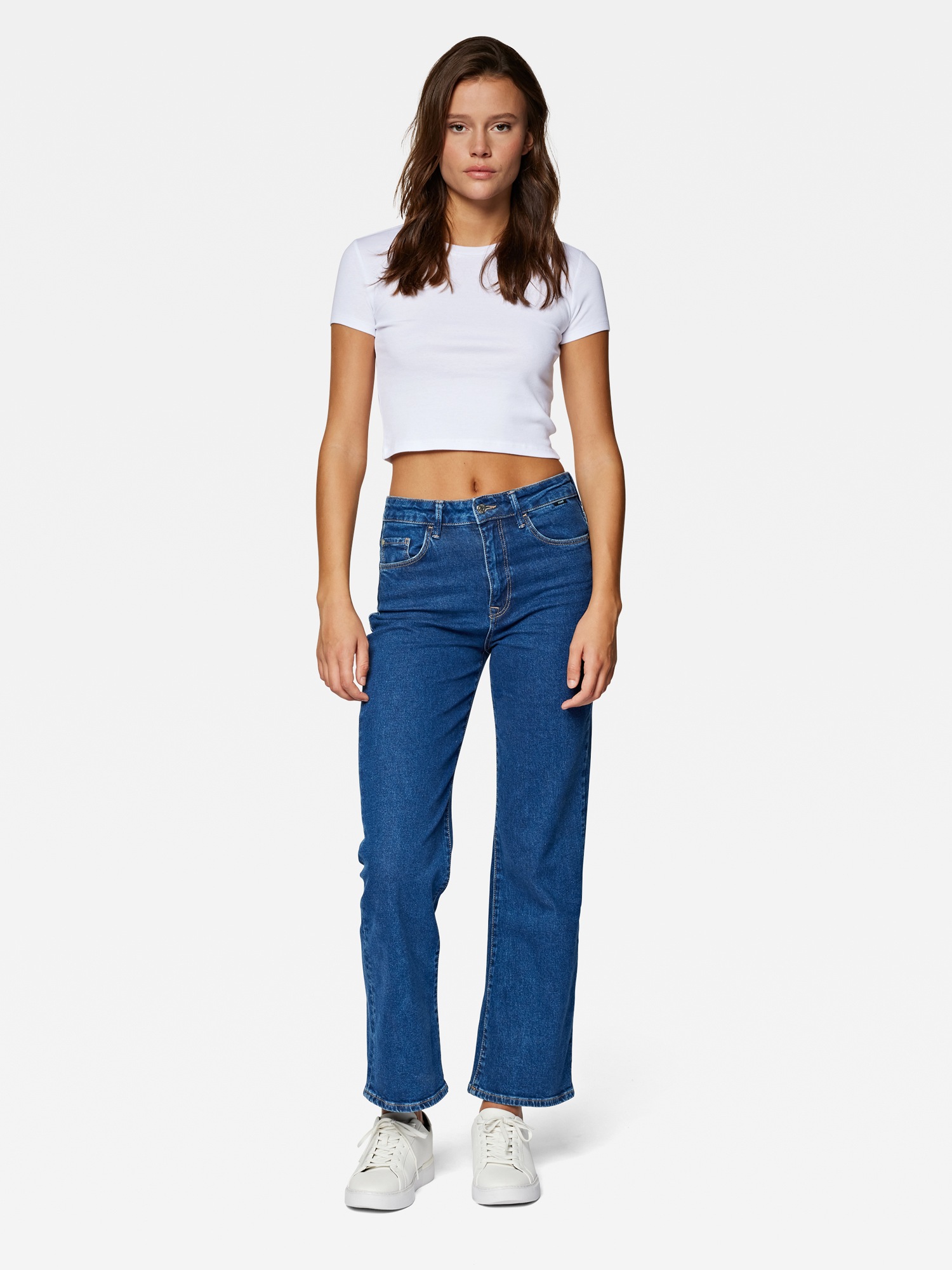 Mavi T-Shirt »CREW NECK BASIC TEE«, Basic Crop Top