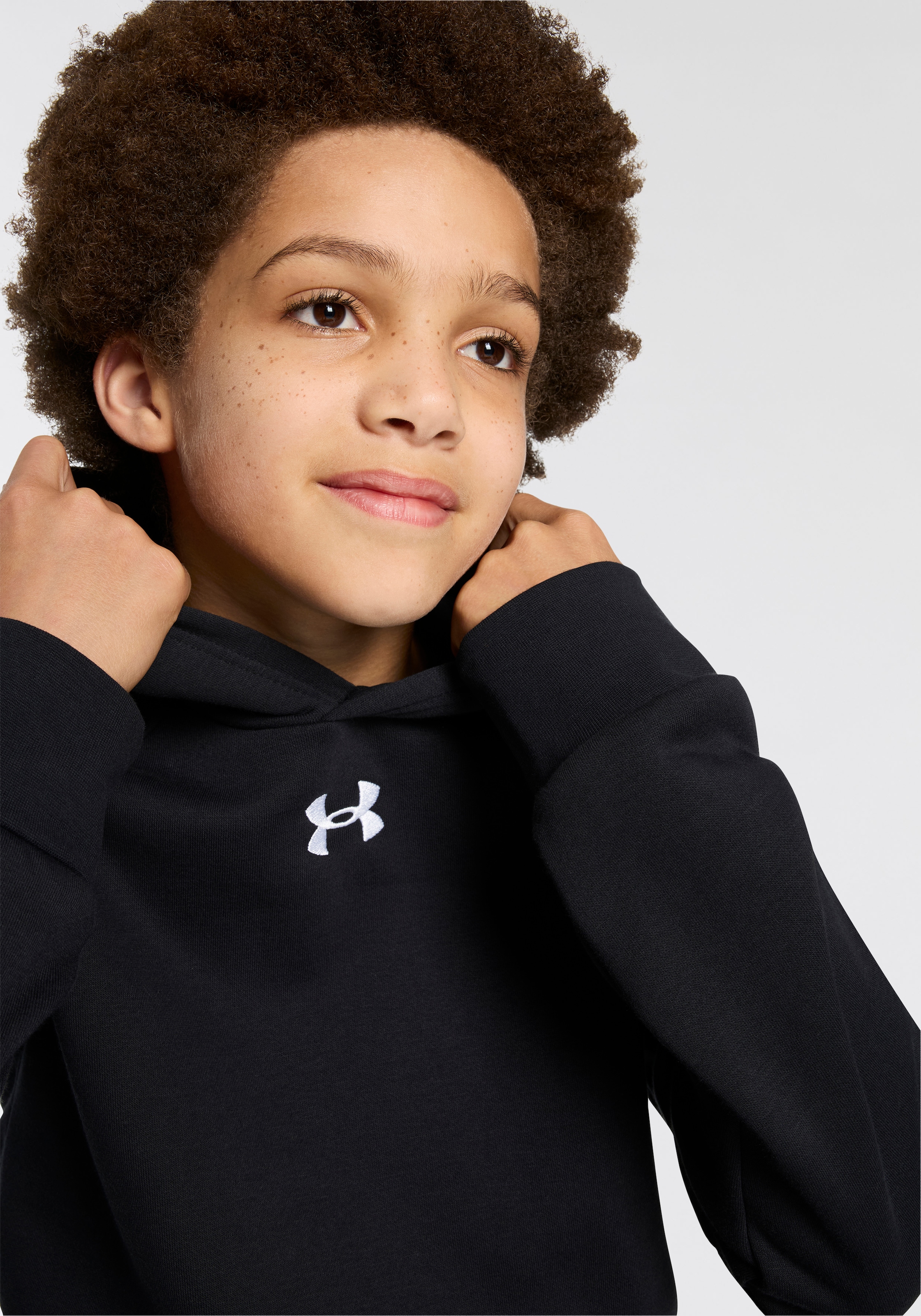 Under Armour® Kapuzensweatshirt »Rival«, Für Kinder - Material innen weich angeraut