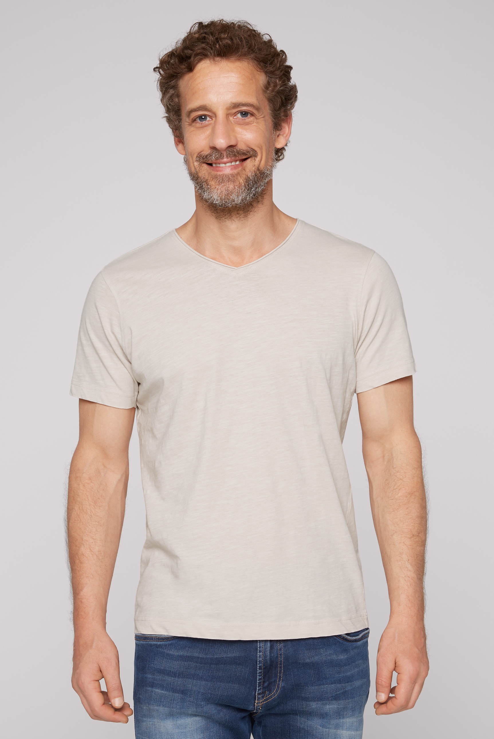 CAMP DAVID V-Shirt, aus Baumwolle