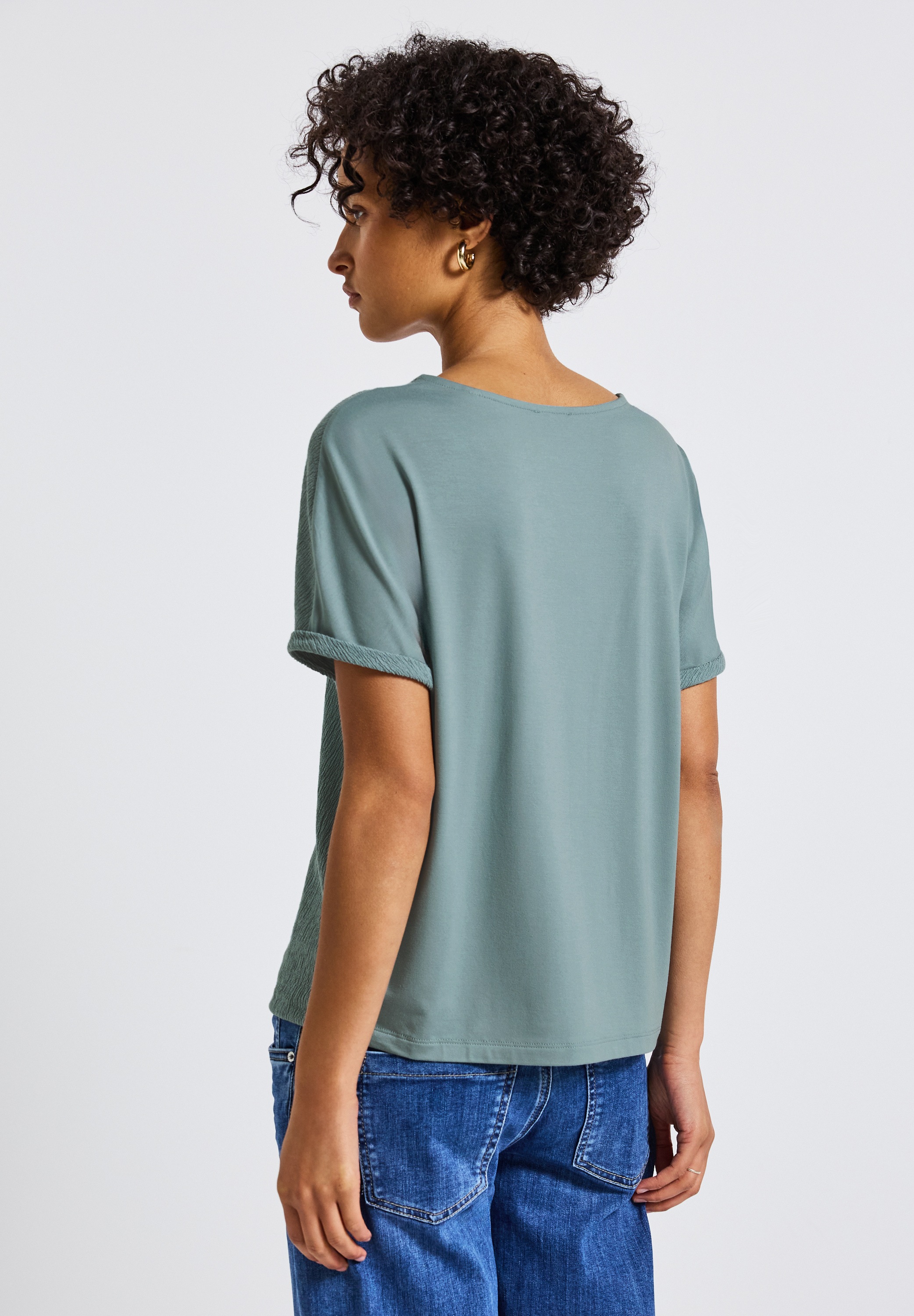 STREET ONE T-Shirt, mit V-Ausschnitt