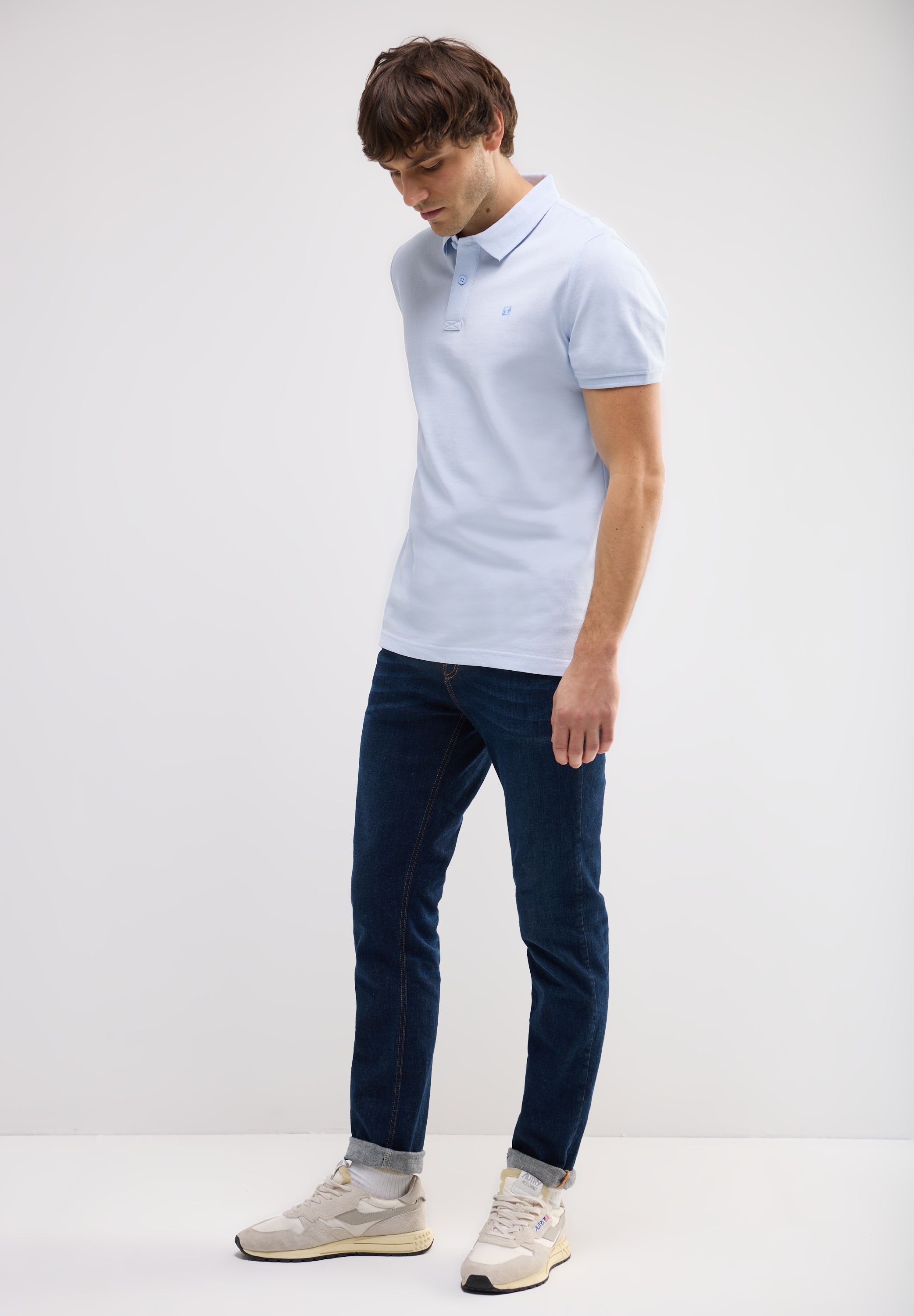 STREET ONE MEN Poloshirt, aus reiner Baumwolle