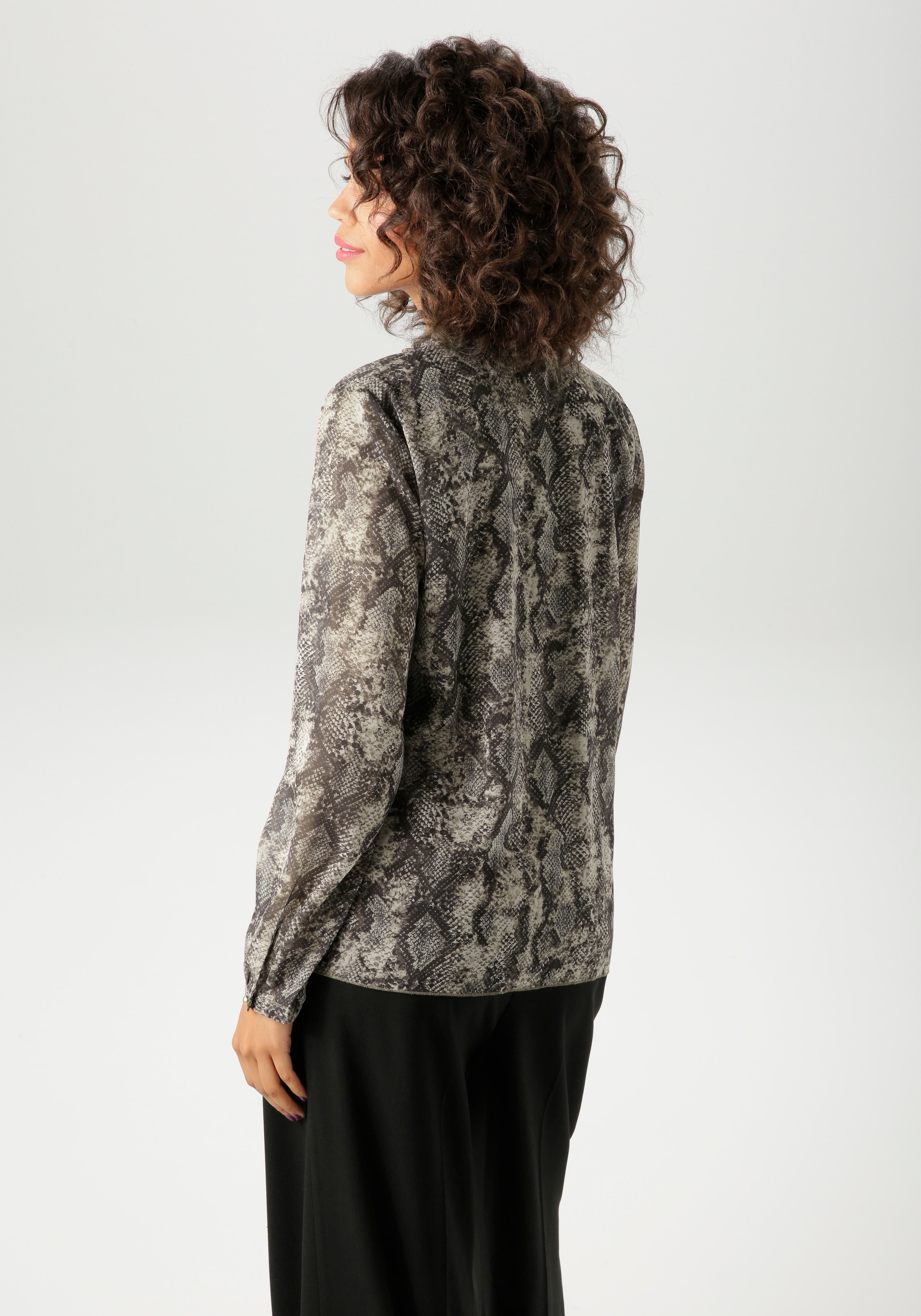 Aniston CASUAL Schlupfbluse, mit trendigem Schlangendruck - jedes Teil ein Unikat - NEUE KOLLEKTION