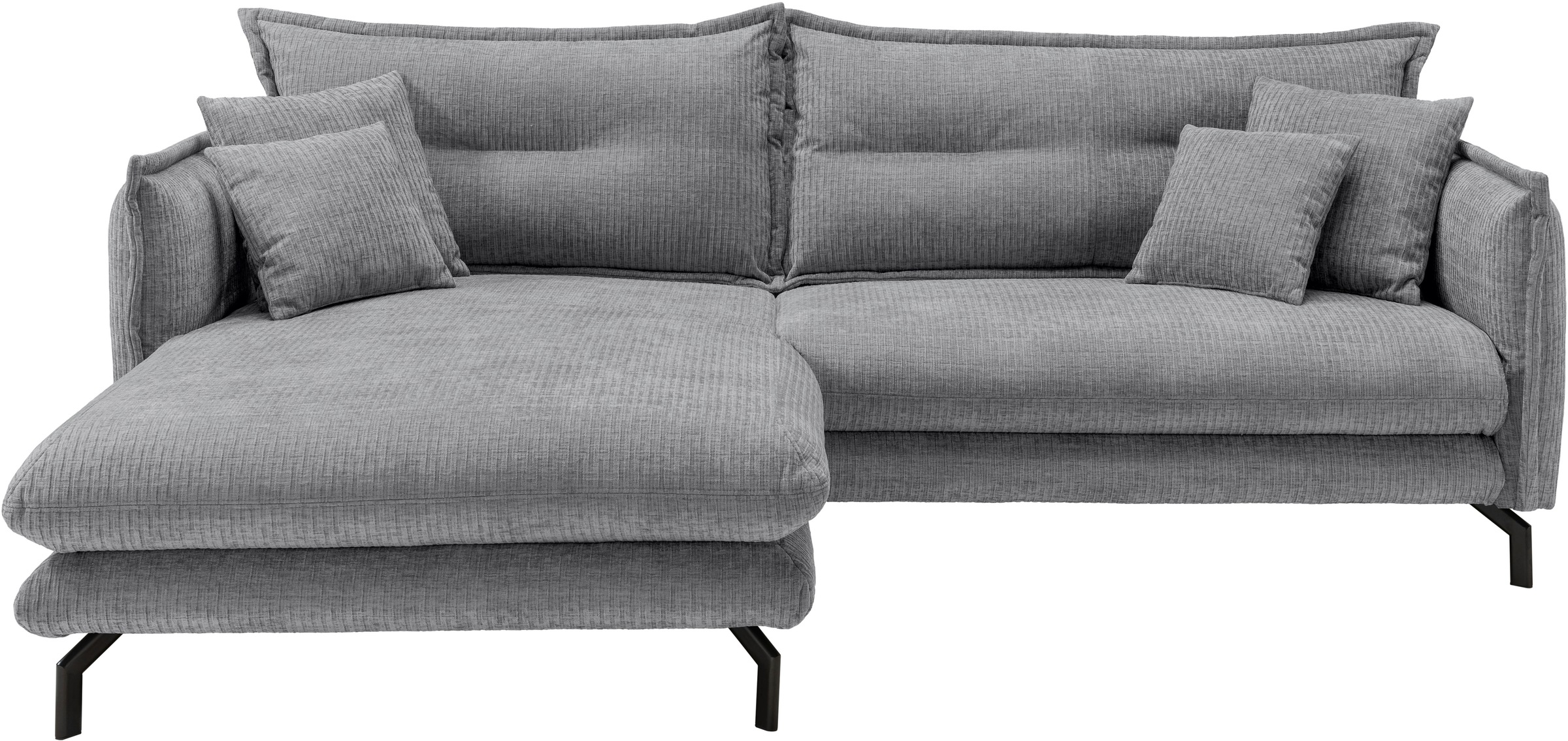 Home affaire Ecksofa "LAVA Breite 255 cm, modern und elegant, aktuelle Kiss günstig online kaufen