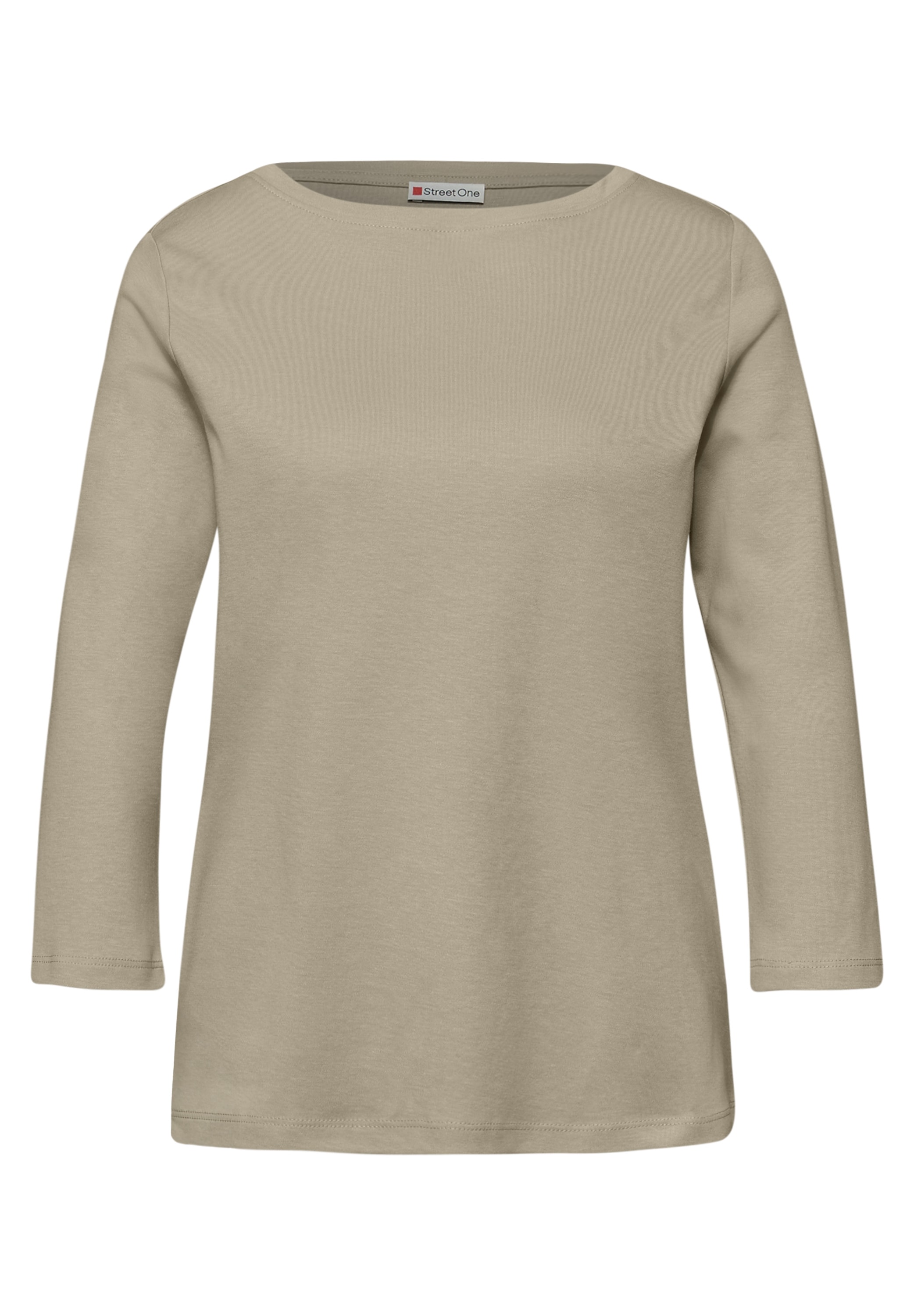 STREET ONE 3/4-Arm-Shirt aus reiner Baumwolle