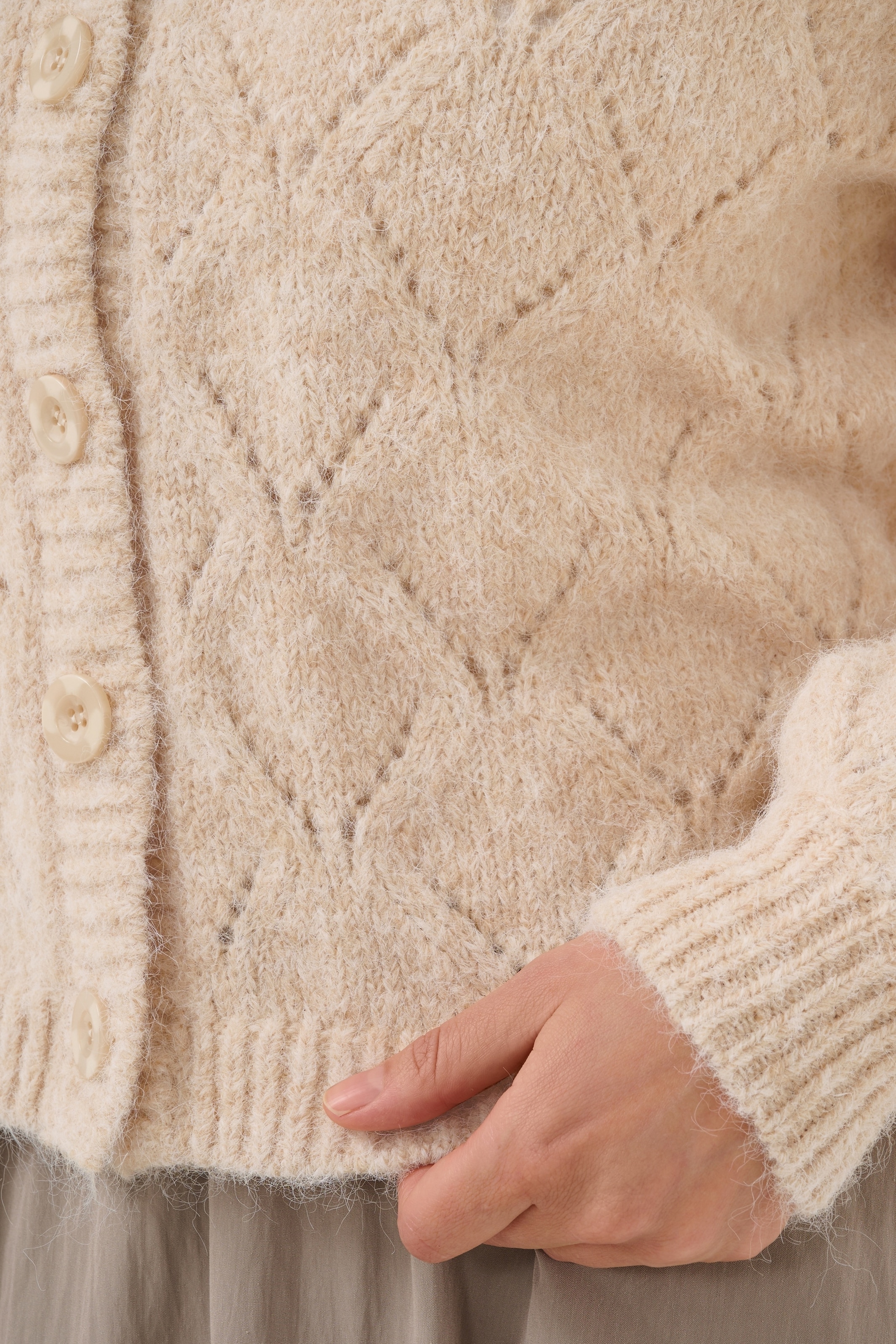 Saint Tropez Strickjacke »TabbathaSZ Cardigan« Materialmix, Regular fit