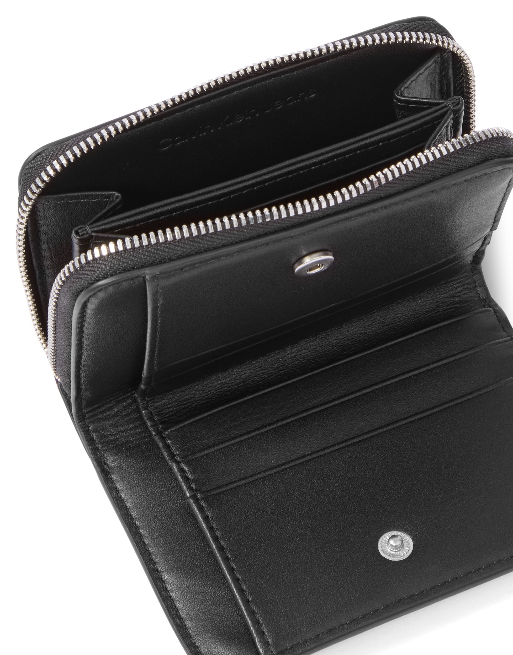 Calvin Klein Jeans Geldbörse »MNML MNGRM LTHR MD F« Damen Geldbeutel, Portemonnaie mit CK-Logoemblem