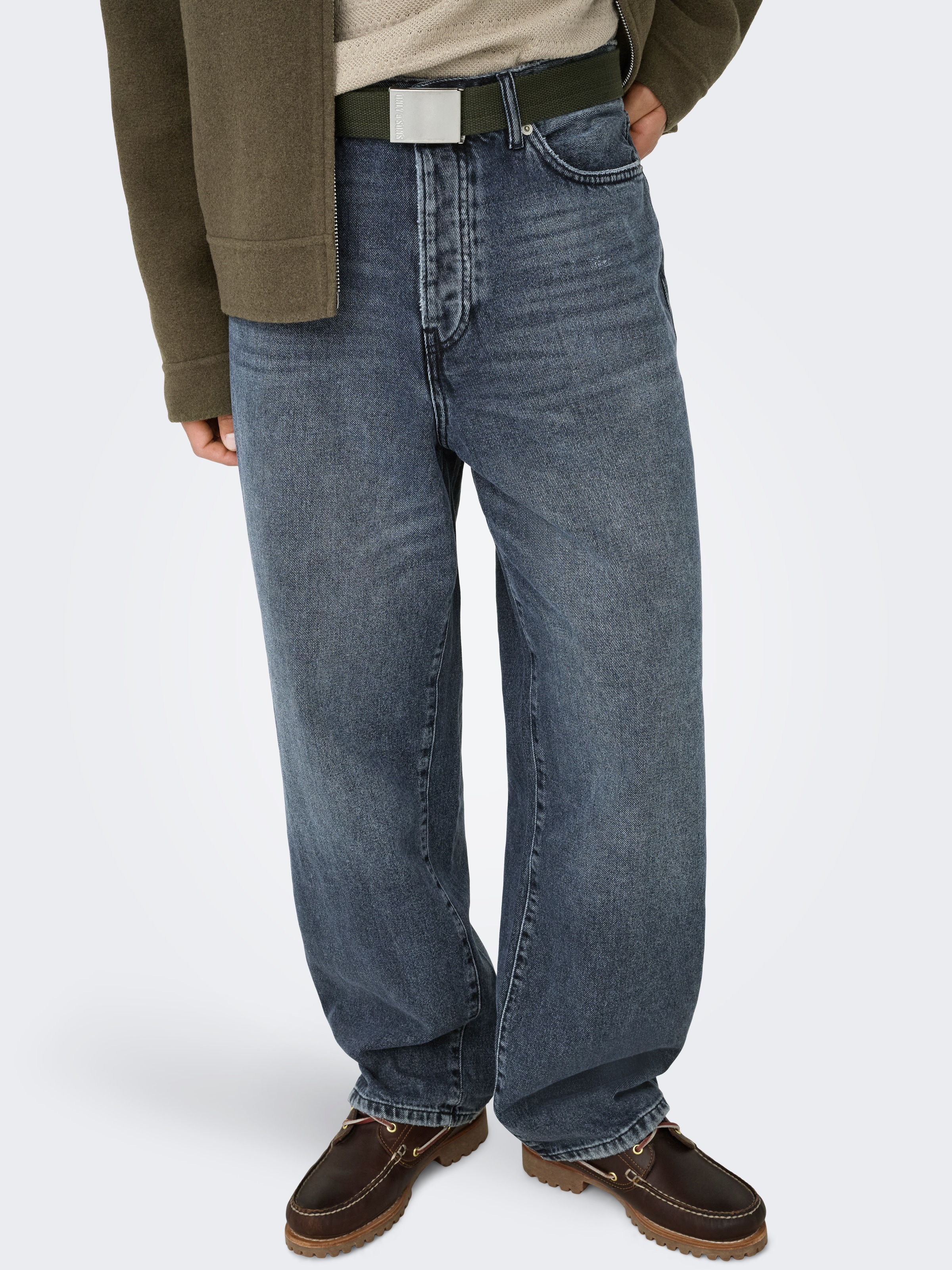 Thumbnail - ONLY & SONS Loose-fit-Jeans "ONSFADE LOOSE WB 6778 A14 DNM NOOS"