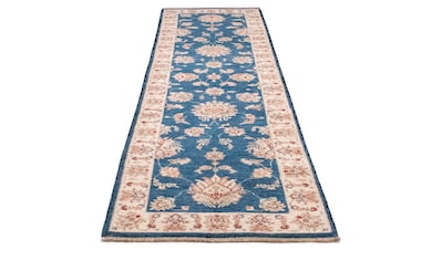 morgenland Wollteppich »Ziegler Teppich handgeknüpft blau«, rechteckig, 6 mm Höhe kaufen