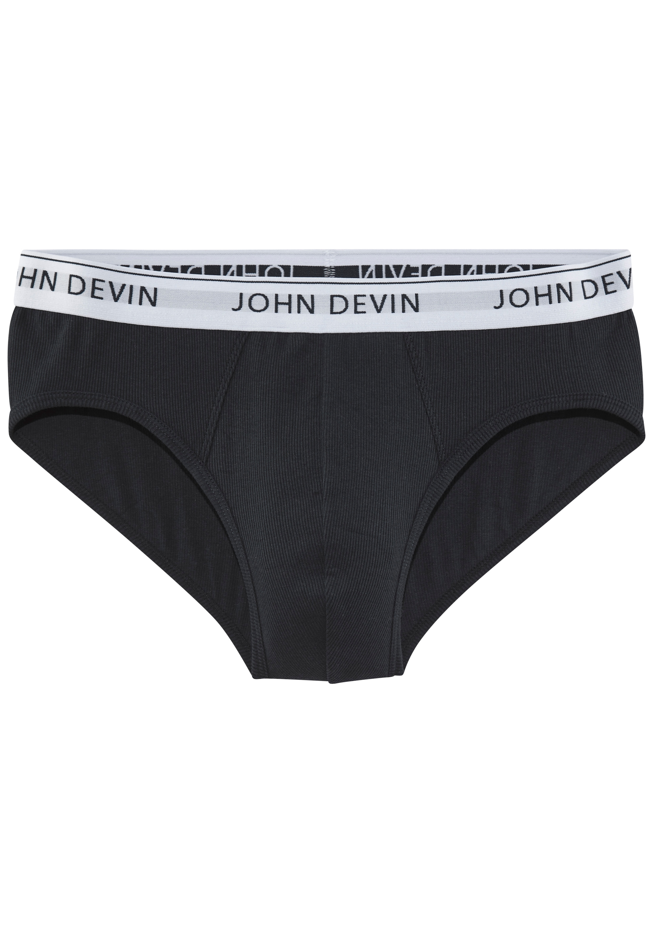 John Devin Slip Packung, 3 Stk. aus hochwertiger Baumwollmischung, mit weichem und dehnbarem Bündchen