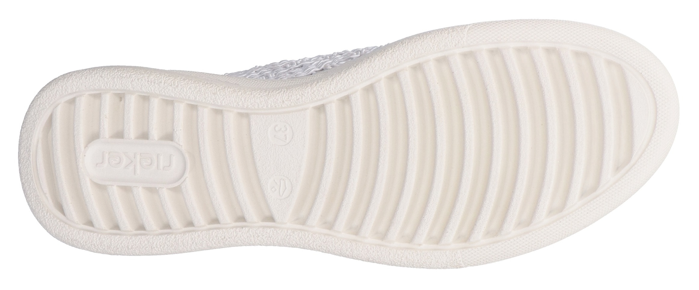 Rieker Plateausneaker, Schnürschuh, Halbschuh in sommerlicher Makramee-Optik