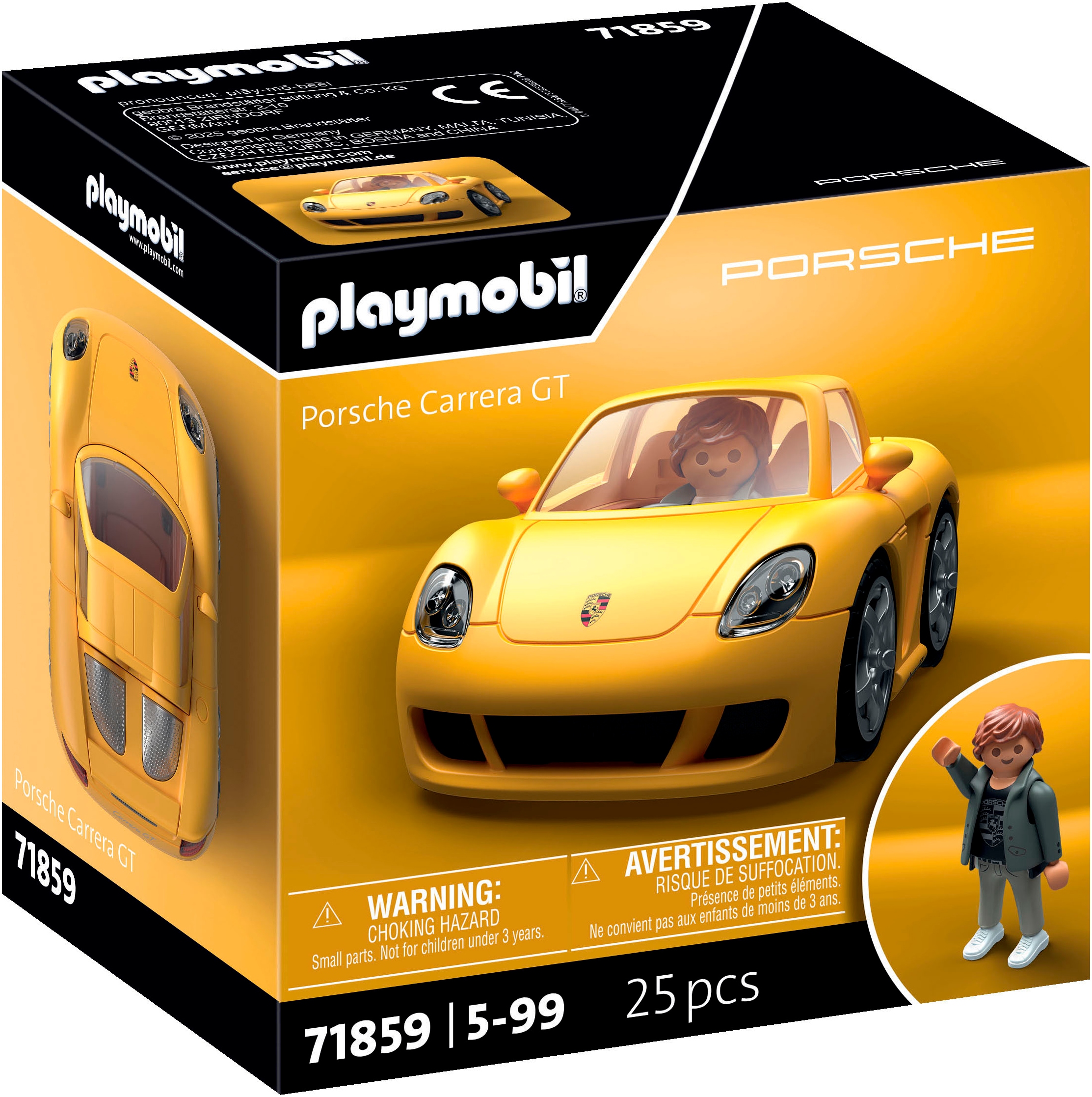 Playmobil® Konstruktions-Spielset »PLAYMOBIL X Porsche Carrera GT (71859), Cars«, (25 St.), Made in Europe