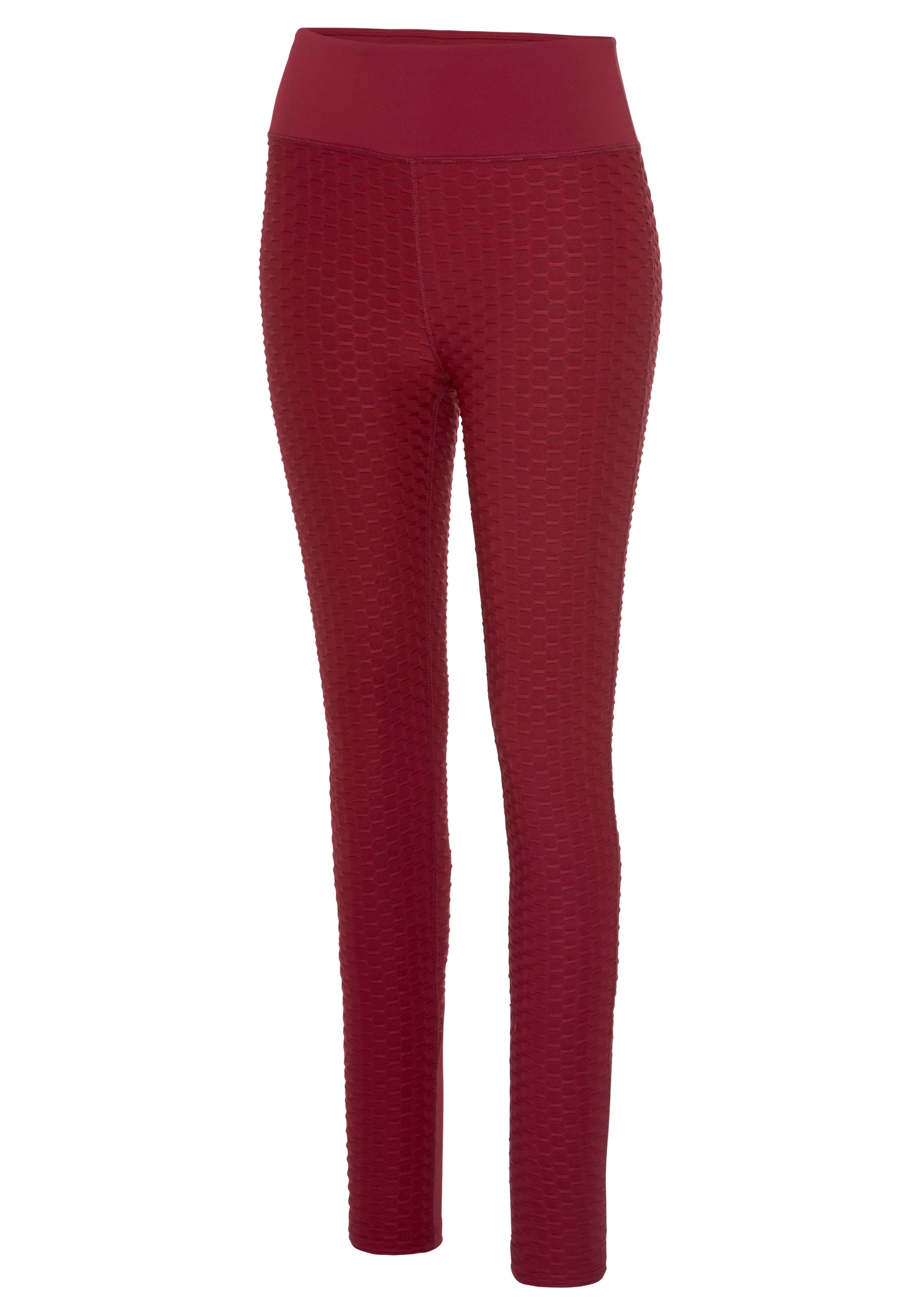 Vivance active Funktionsleggings »-Sportleggings«, mit Wabendesign und Mesheinsatz