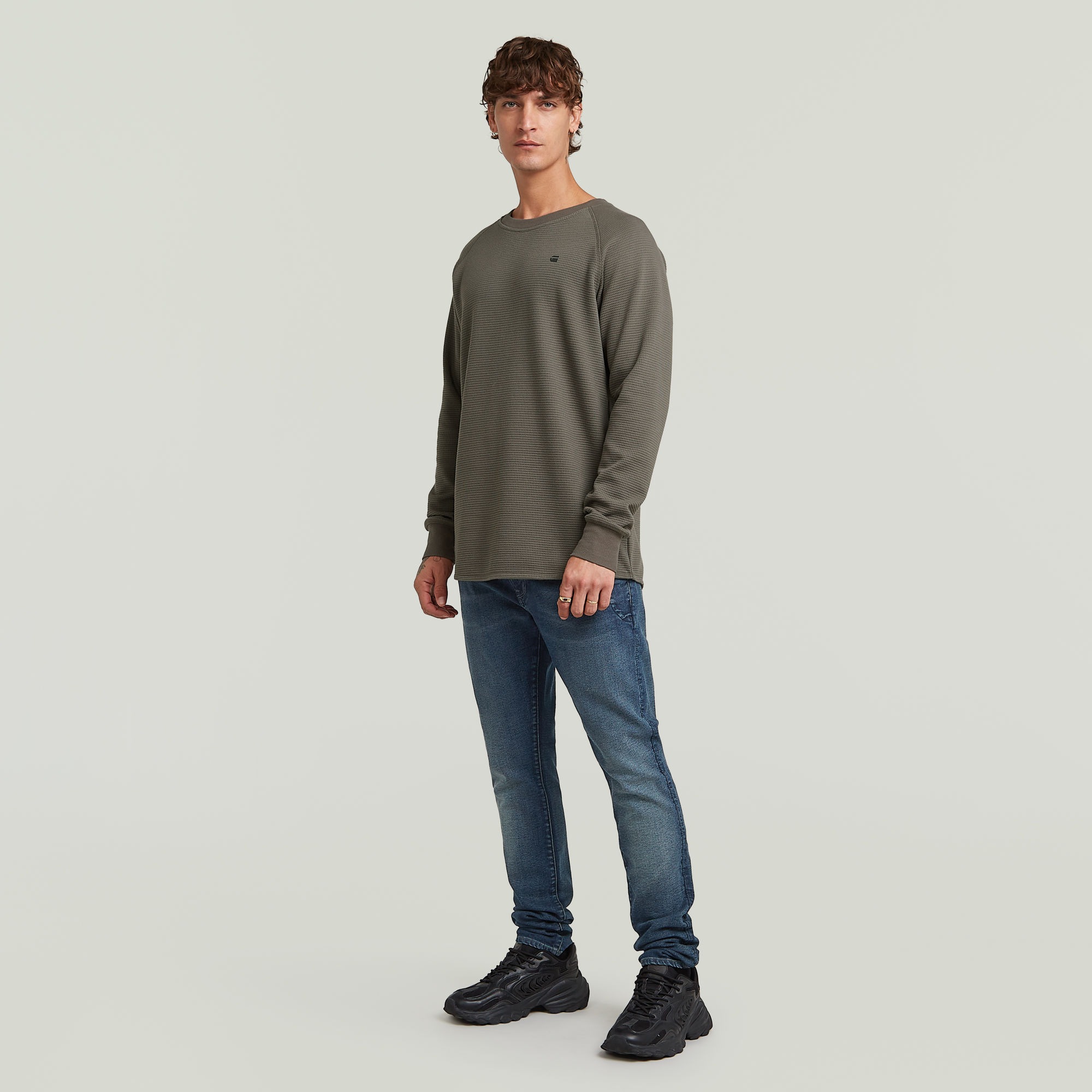 G-STAR Sweater »Jirgi«, mit Label-Detail auf der Brust
