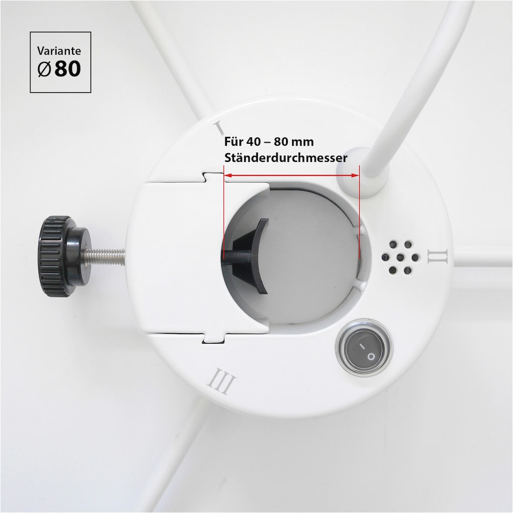 Vasner Heizstrahler »Sonnenschirm, silber, Umbrella X30«, 3000 W