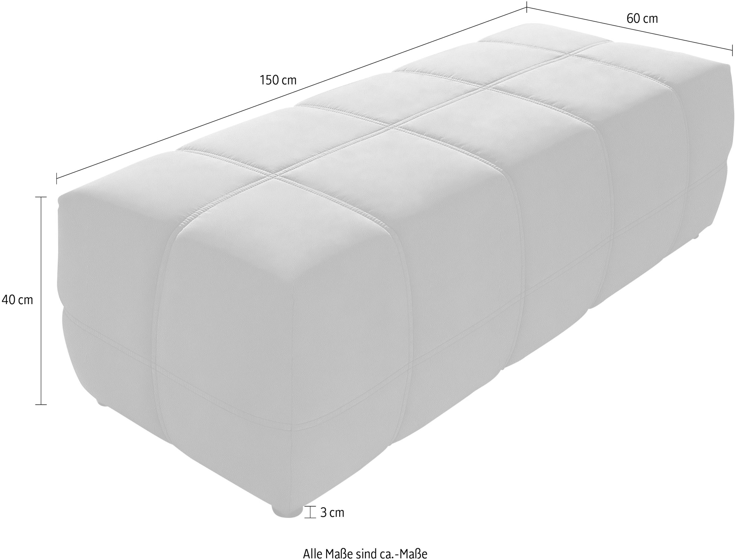 DOMO collection Hocker »Brandon«, große Ausführung passend zu "Brandon", auch in Cord