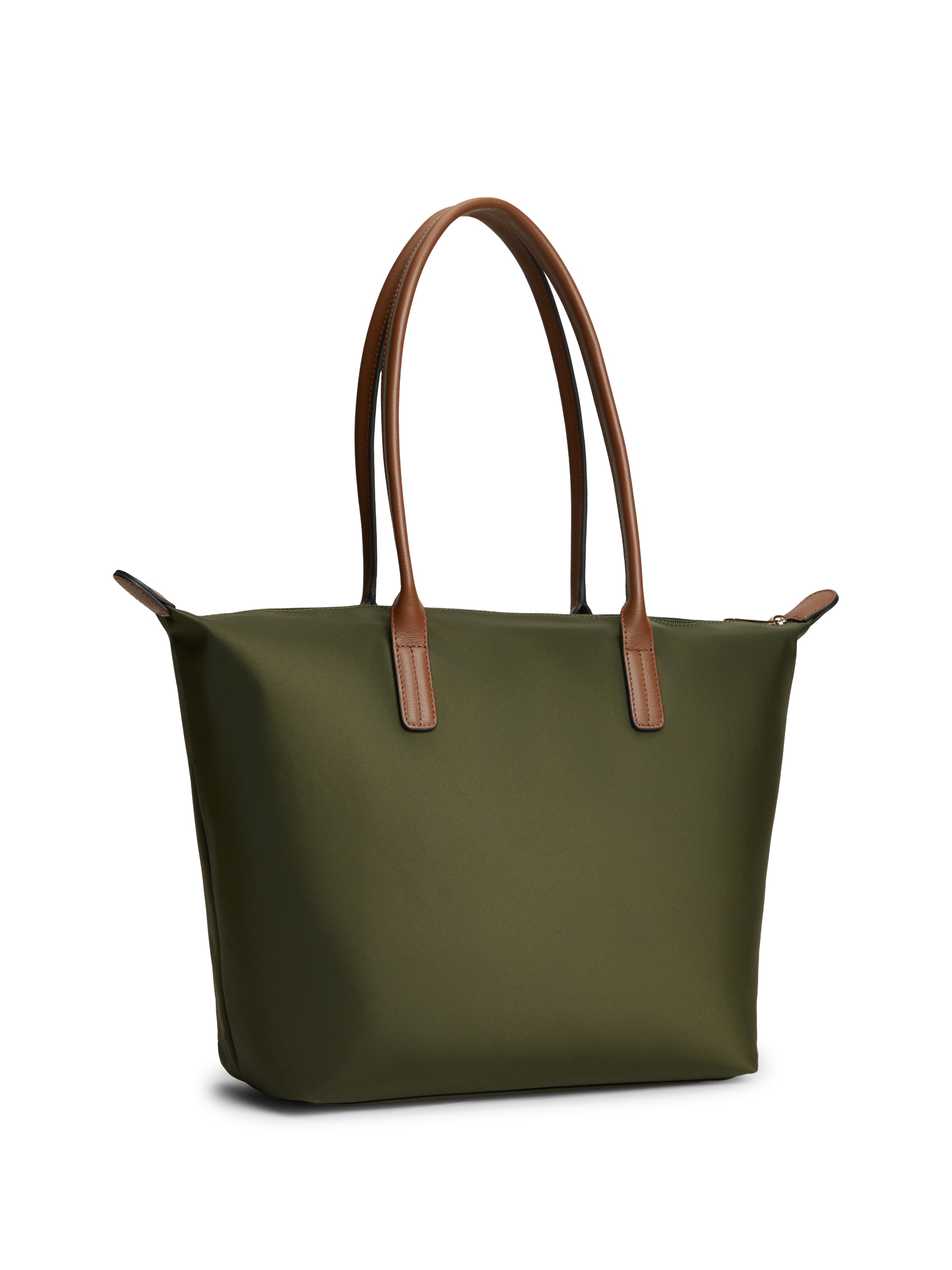 Tommy Hilfiger 1100000002199 »POPETTE TOTE« Damen Handtasche, Schultertasche mit kontrastfarbigen Henkeln