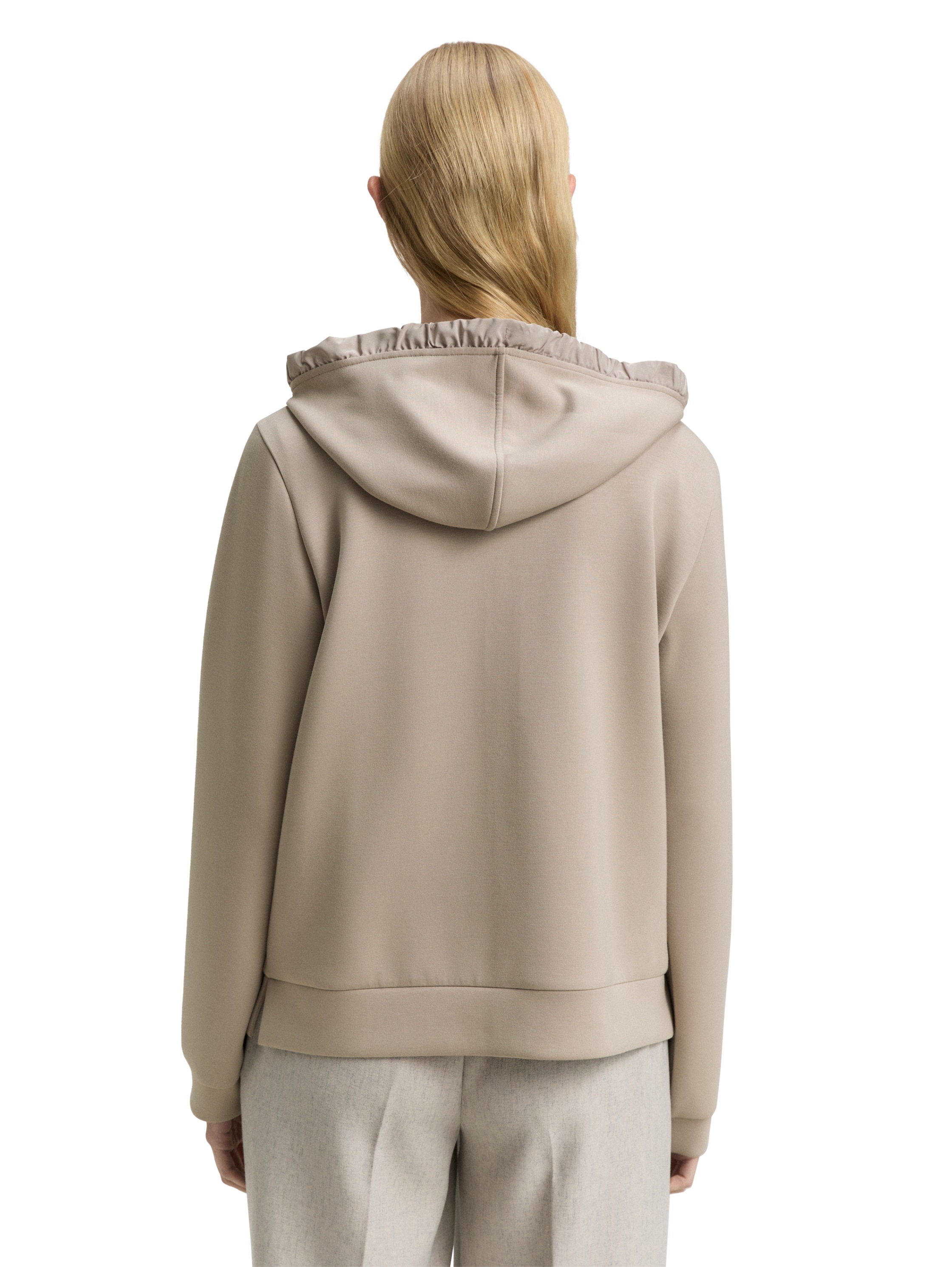 TOM TAILOR Kapuzensweatjacke, mit Viskose und Stretch günstig online kaufen