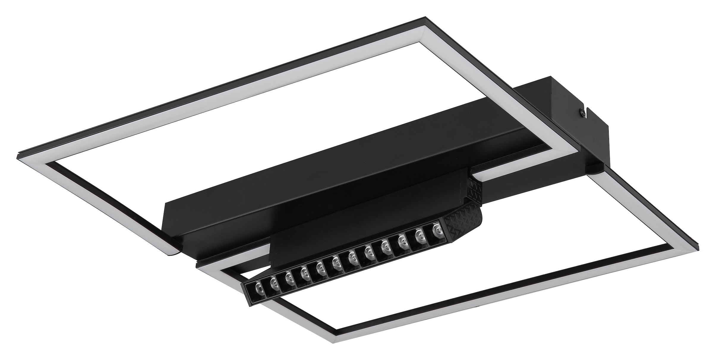 GLOBO LIGHTING LED Deckenleuchte »MAXWELL«, Leuchtmittel LED-Modul | LED fest integriert, Deckenlampe/LxBxH: 420x420x110mm/Wohnzimmer/Schlafzimmer/modern