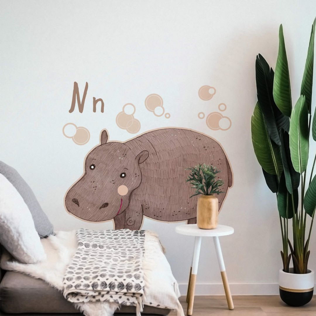 Wall-Art Wandtattoo »Nilpferd Hippo Buchstabe N«, (1 St.) bestellen | BAUR
