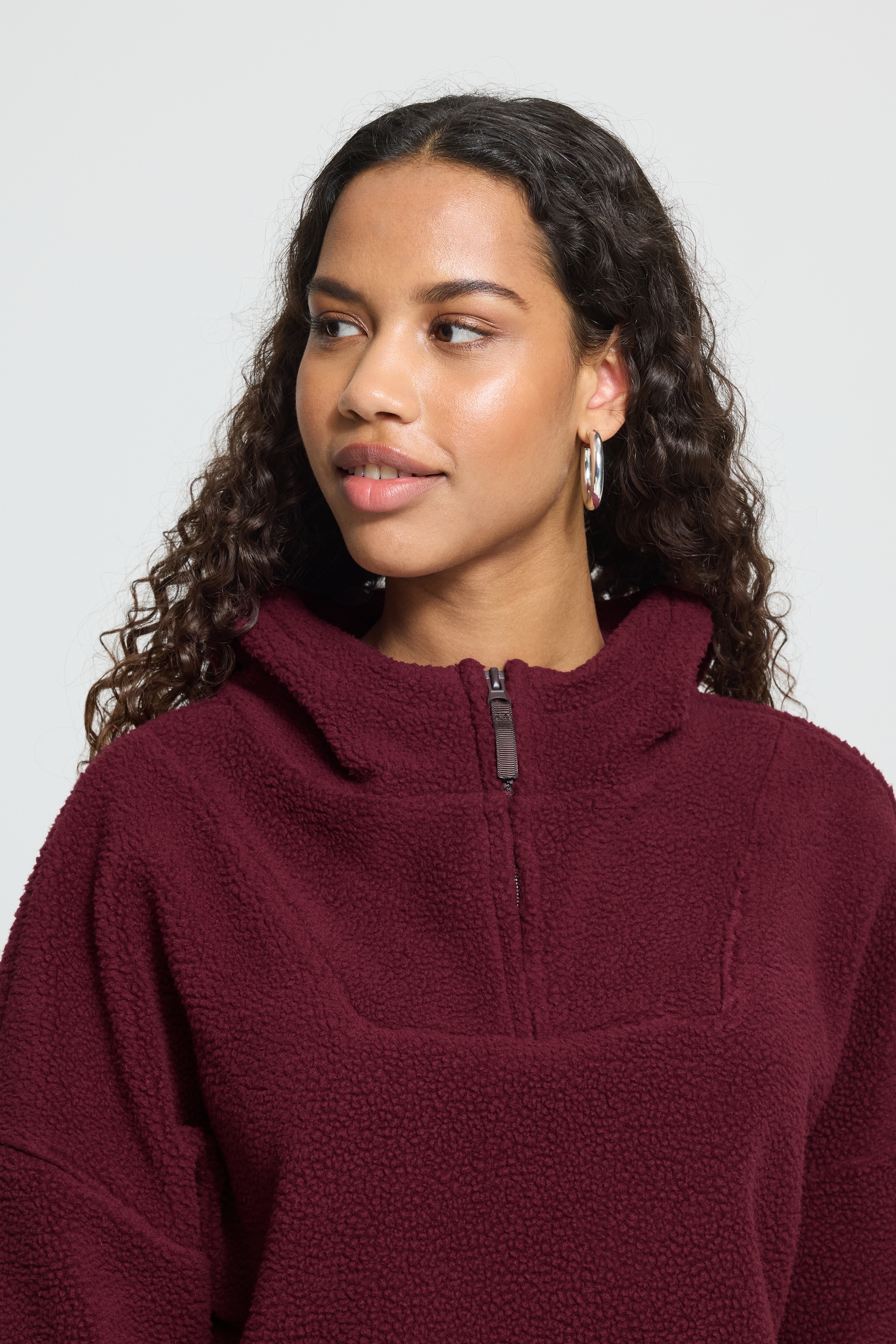 Ichi Kapuzensweatshirt »Damen Sweat-Cardigan mit Kapuze IHMONSI«
