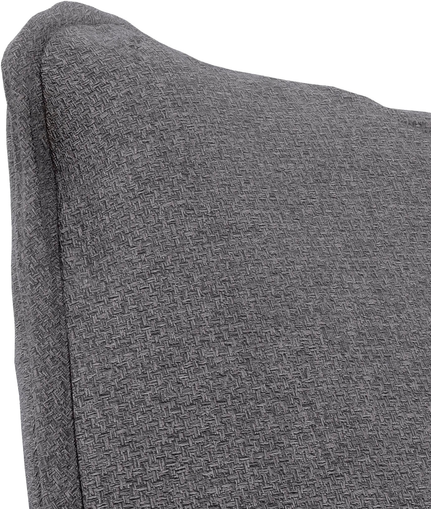 TRENDMANUFAKTUR Ecksofa »Fordon, Schlafsofa mit Bettkasten, Couch in L-Form, Breite 250 cm«, in Struktur LUMOS, 3D-Effekt, anthrazit, Recamiere rechts