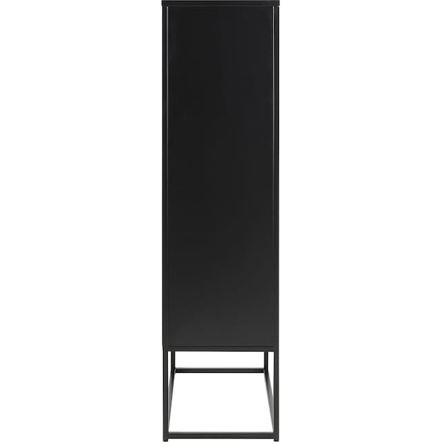 andas Türregal »Vilho«, Türregal, aus Schwarzem Metall mit 2 Türen Höhe  150, Breite 80cm kaufen | BAUR