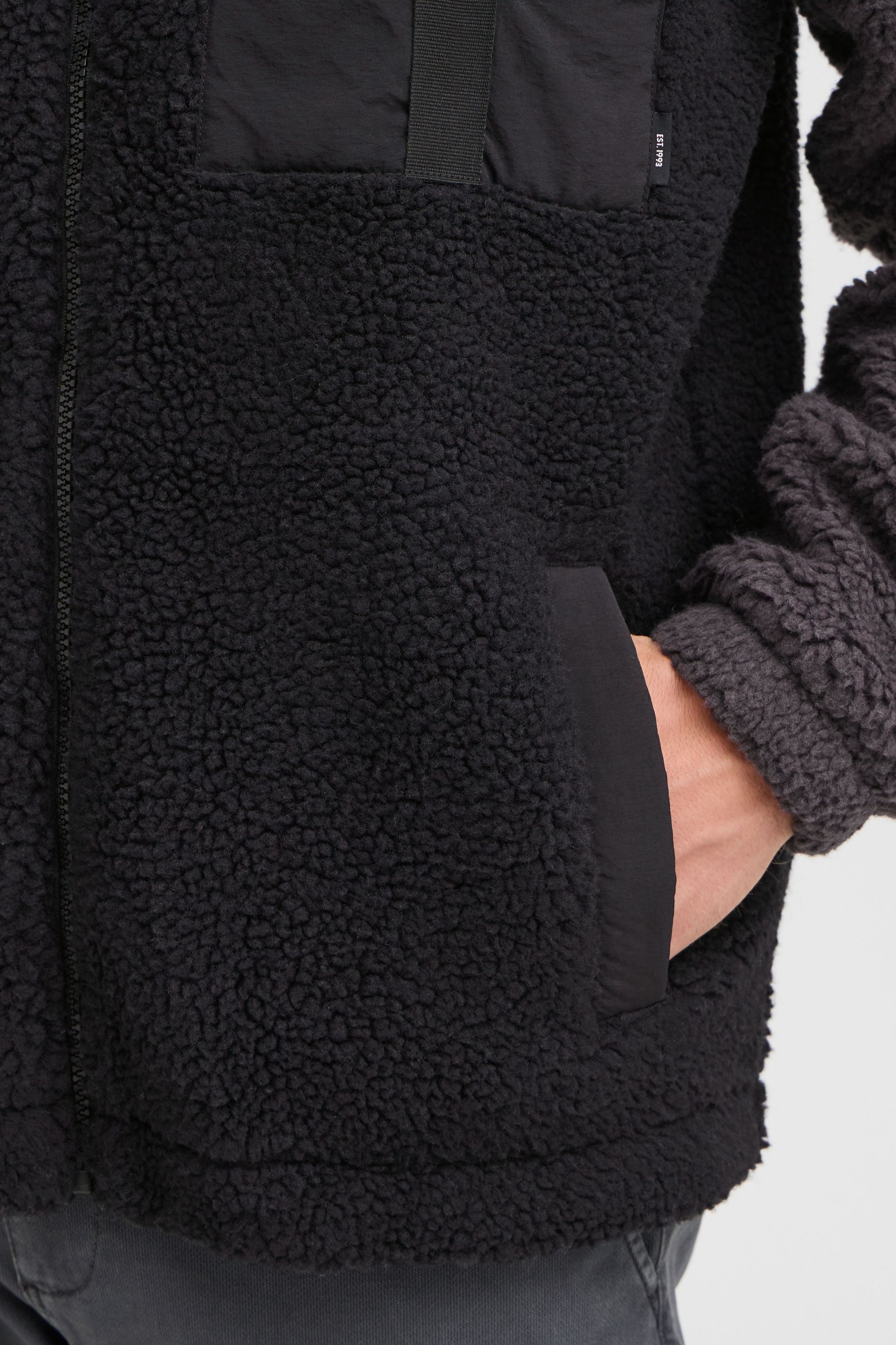 Indicode Fellimitatjacke »Fellimitatjacke IDTrautmar« ohne Kapuze