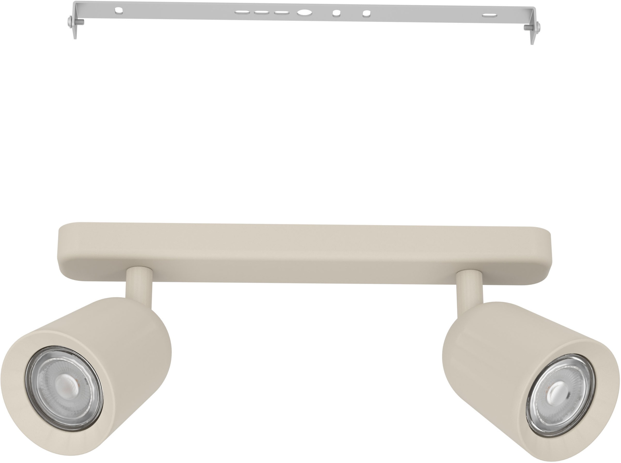 EGLO Deckenleuchte »CAMALDOLI Spotlampe - Stahl - GU10 - 2X10W - IP20« GU10 1 Stk. Wandleuchte, Wandspot, schwenkbar, Strahler, L30 x B4,5 x H11,5 cm