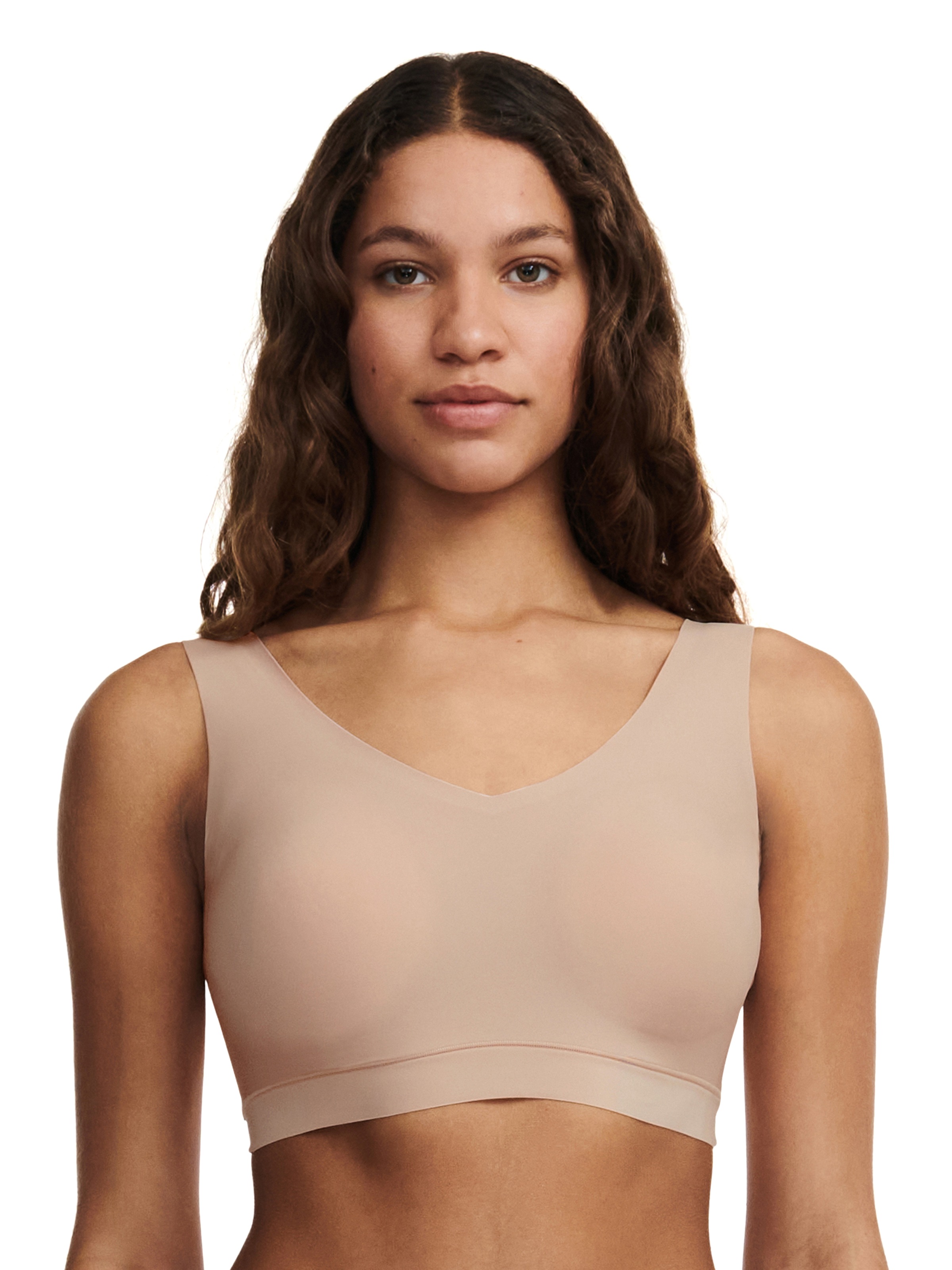 CHANTELLE Damen Bustier "SOFTSTRETCH", Gr. M, beige, Obermaterial: 80% Polyamid, 20% Elasthan, BHs, V-Ausschnitt