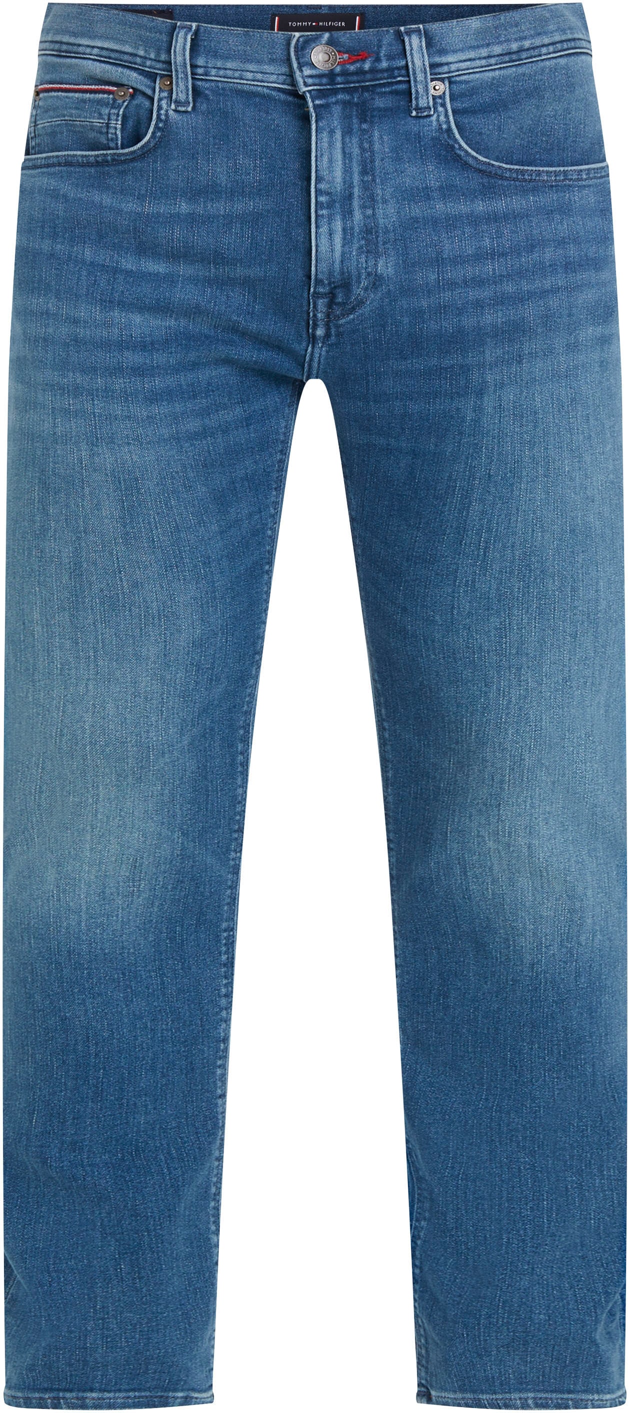 Tommy Hilfiger 5-Pocket-Jeans »SLIM BLEECKER PSTR«, mit Tommy Hilfiger Leder-Batch am hinteren Bundabschluss