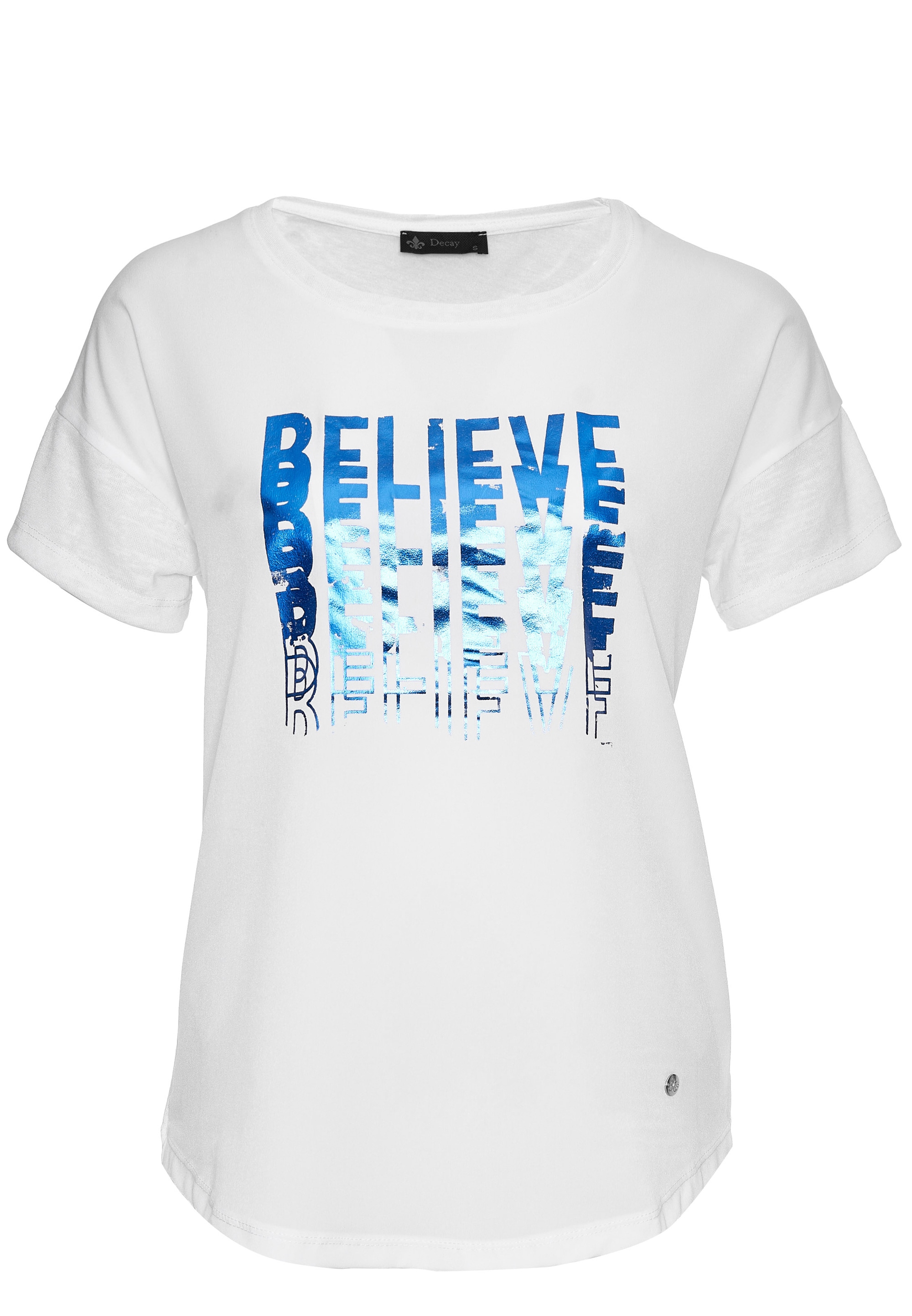 | detailliertem Friday T-Shirt mit Printmotiv BAUR Decay Black »Believe«,