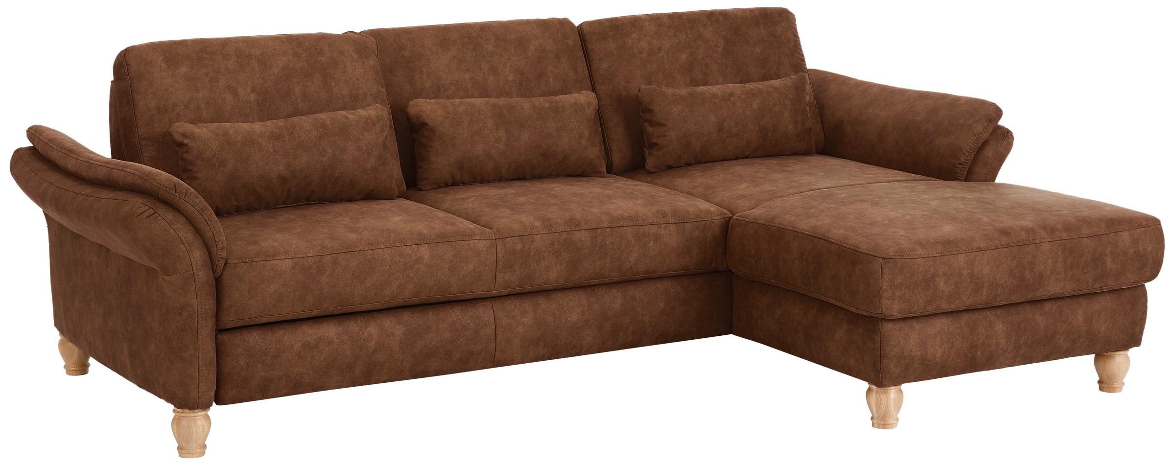 Home affaire Ecksofa »Palace L-Form«, incl. Sitztiefenverstellung, wahlweise mit Bettfunktion und Stauraum