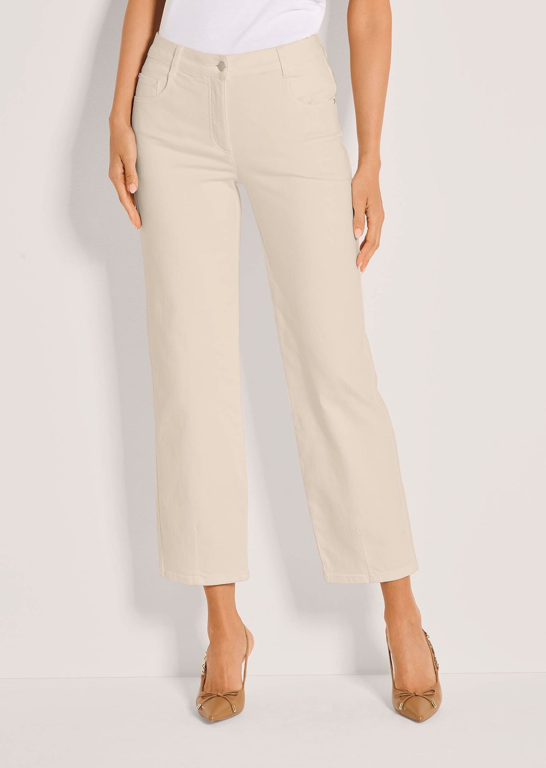 MADELEINE Regular-fit-Jeans »Jeans Baumwollhose mit Saumabnähern«