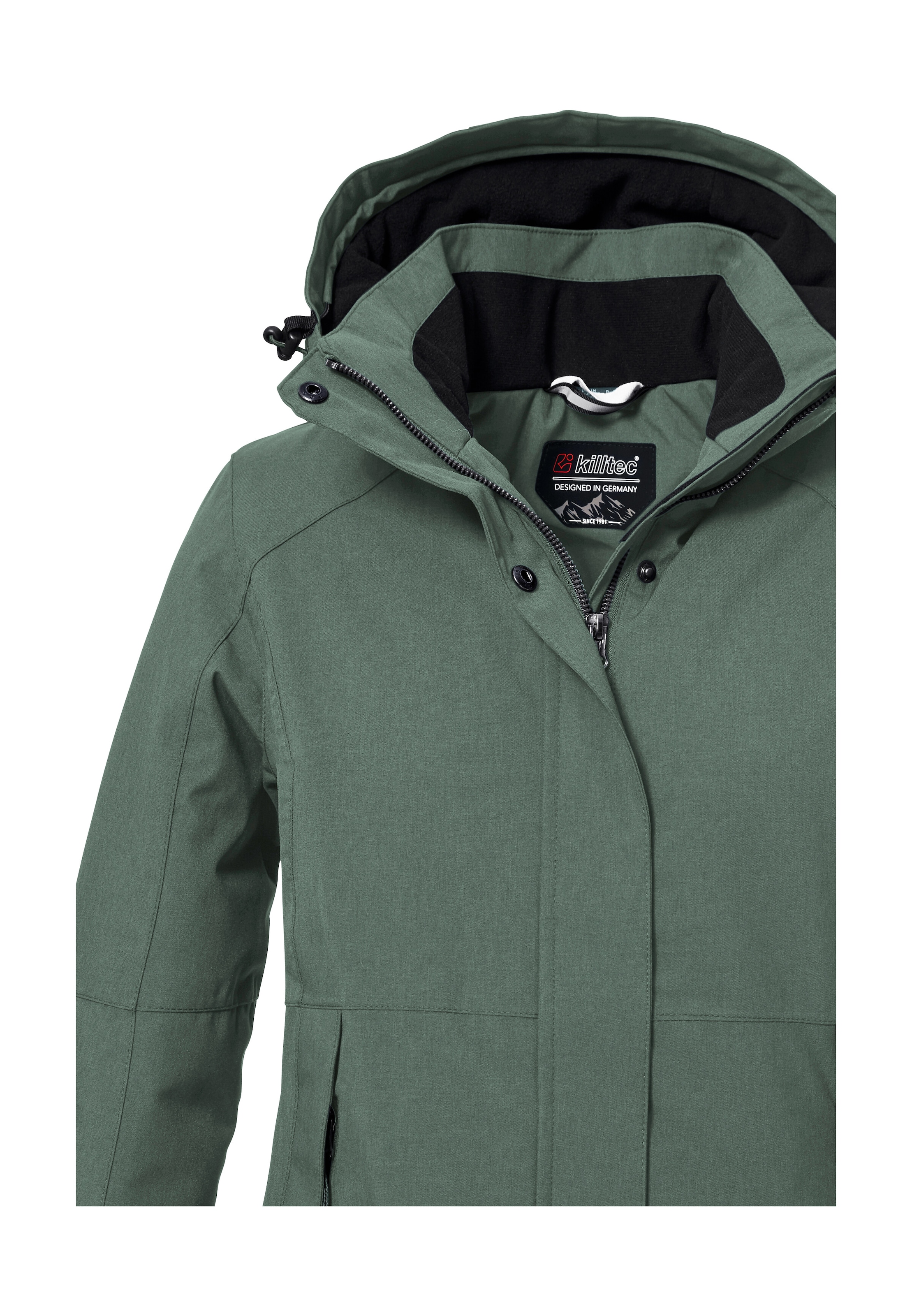 Killtec Outdoorjacke »KOW 37 WMN JCKT«, Wasserdichte Damen Funktionsjacke mit abnehmbarer Kapuze