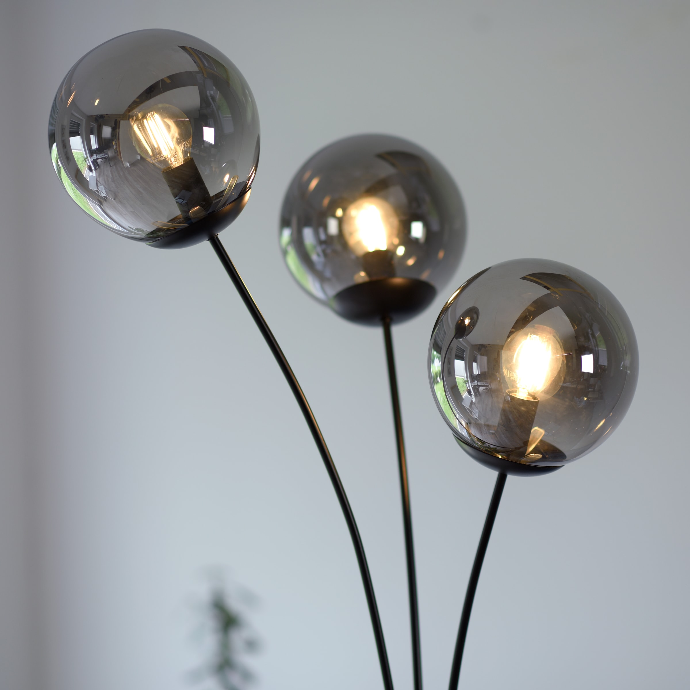 JUST LIGHT Stehlampe »BIG WIDOW«, 3 flammig-flammig, ExklusiveE14, Schalter, Kippschalter