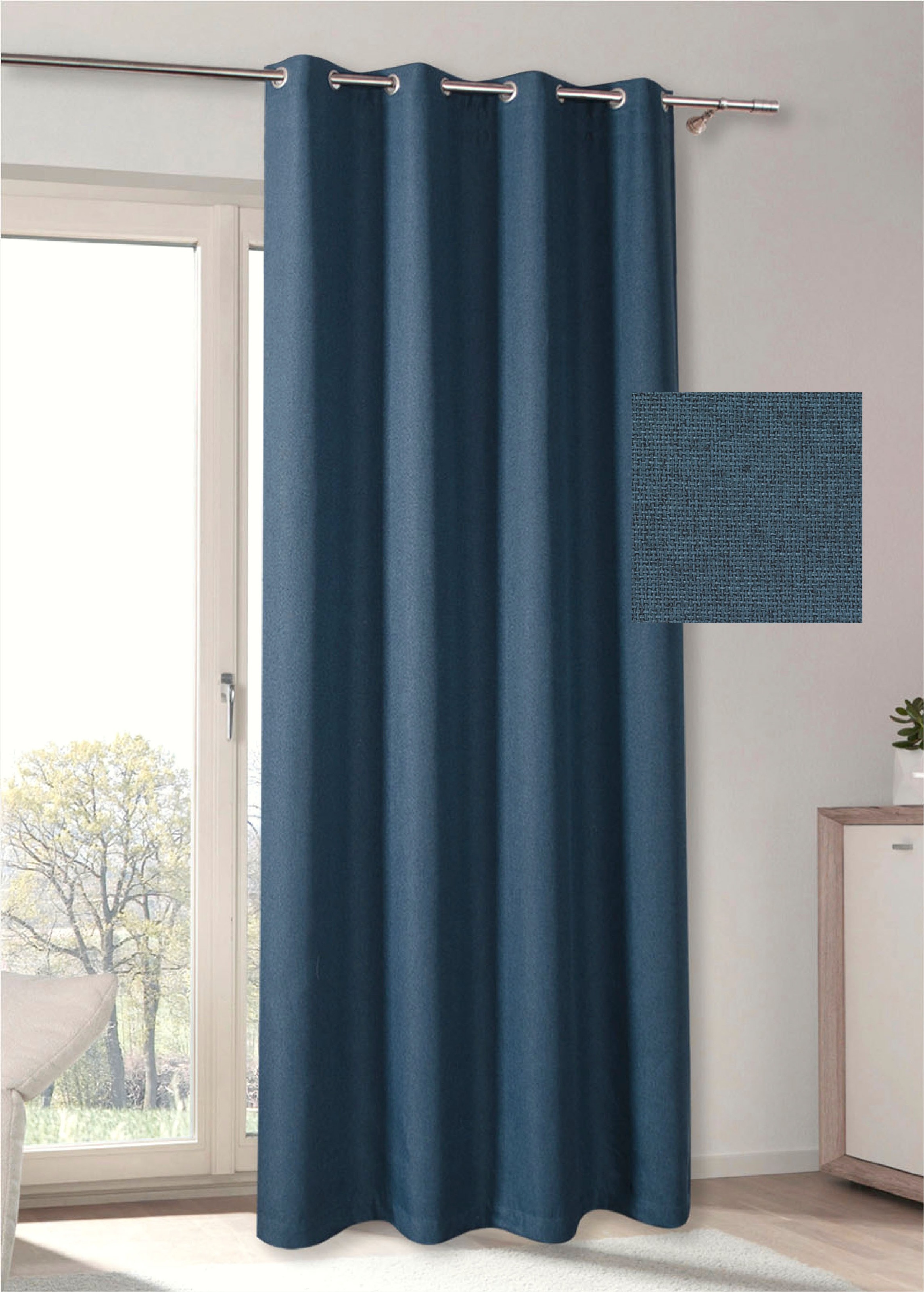 my home Vorhang "MAILAND" Ösen 1 Stk. tlg. blickdicht, verschiedene Farben, günstig online kaufen