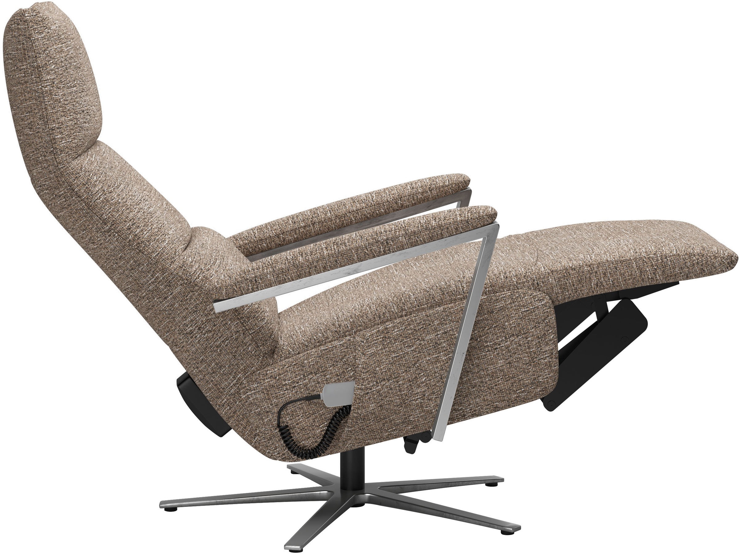 TV-Sessel SIT & MORE "Vario Comfort, inkl. Kopfteilverstellung & 360 Drehfunktion", cappucino, B:70cm H:124cm T:85cm, 100% Polyester, Sessel, mit Herz-Waage-Funktion & 3 Motoren, Höhe der Armlehnen 60cm 9