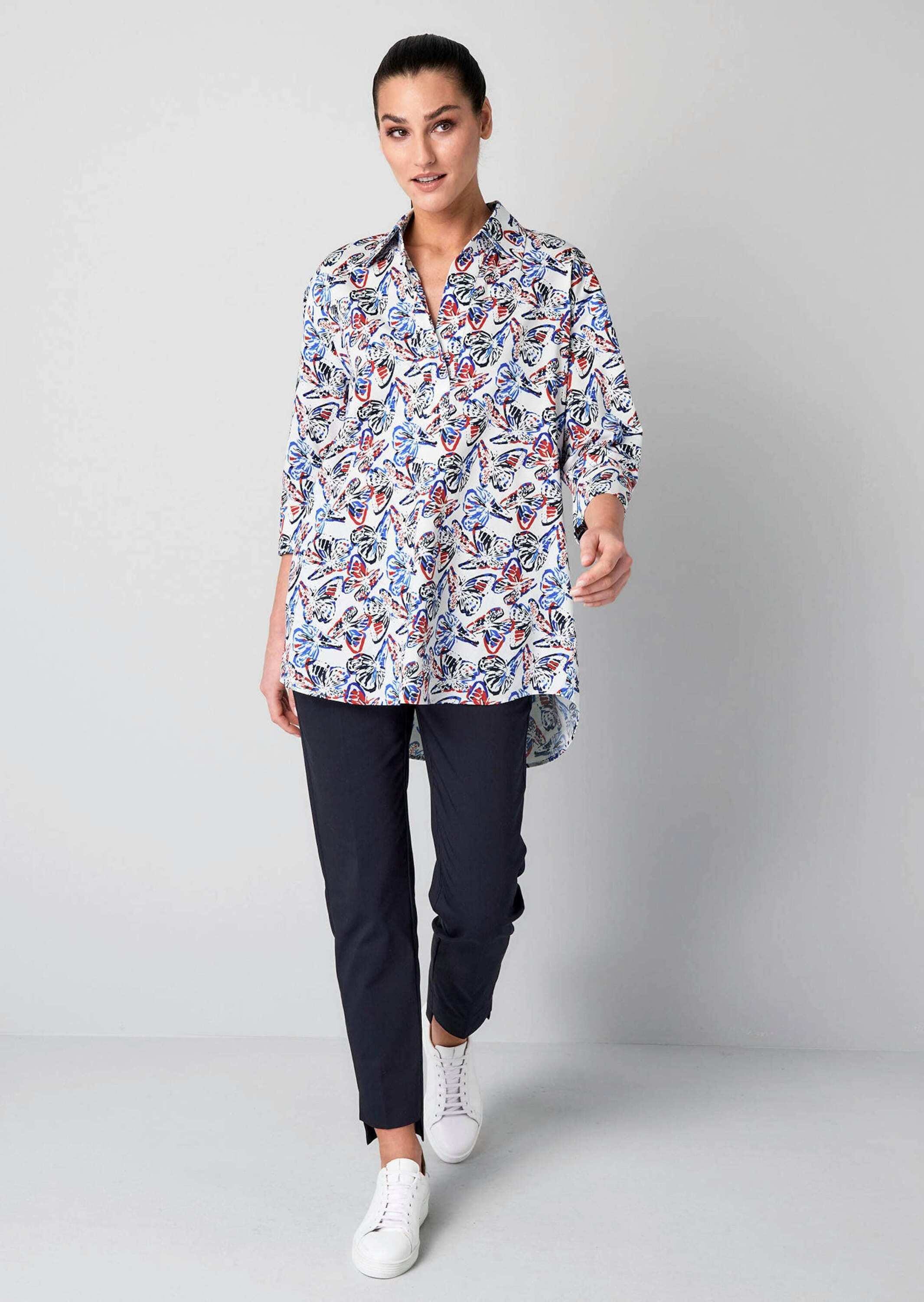 Alba Moda Hemdbluse »Hemdbluse Hemdbluse mit Alloverdruck«
